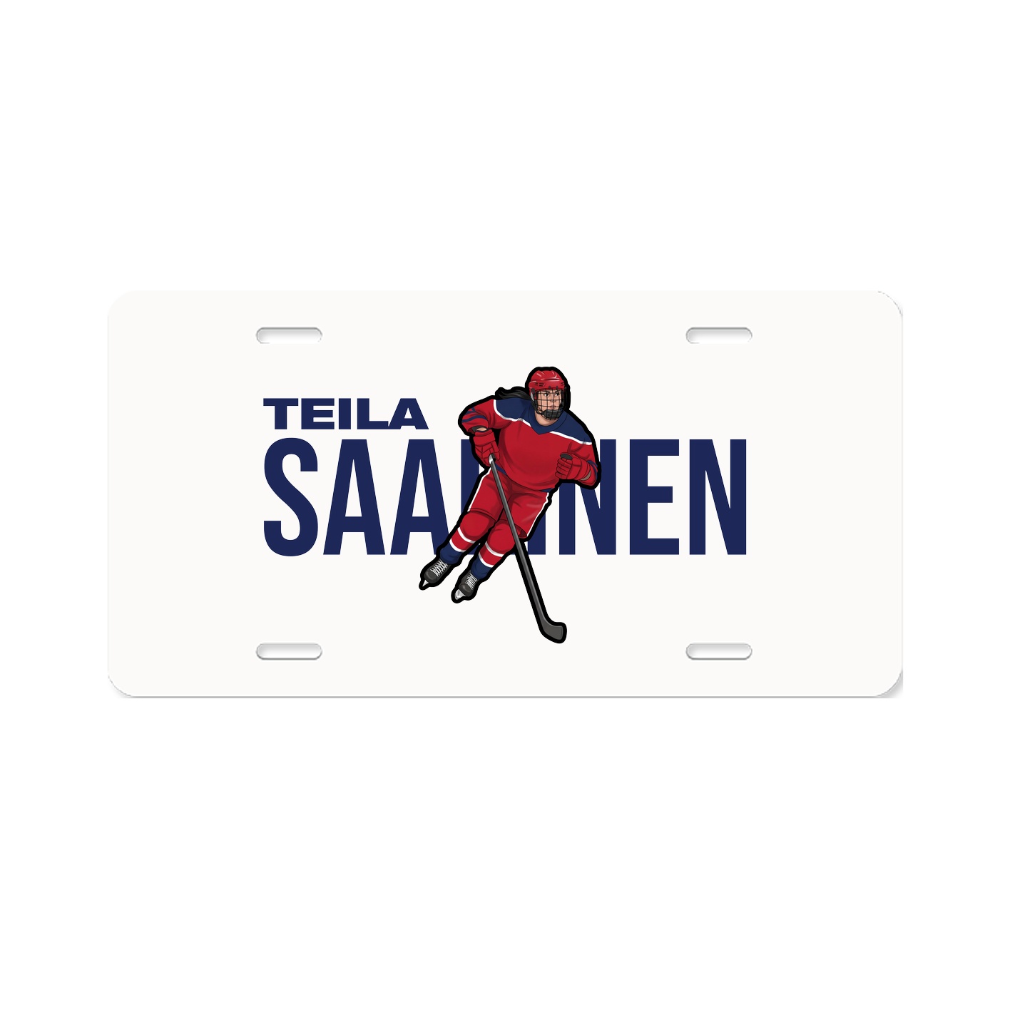 License Plate — Player Name in Classic
