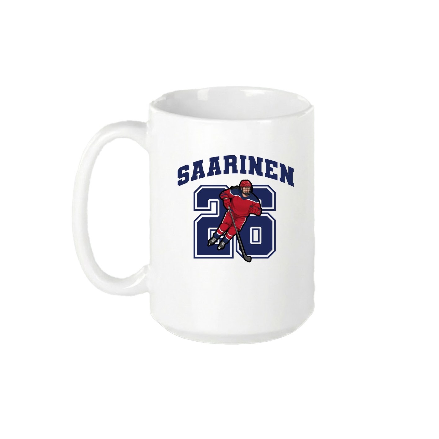 15oz Coffee Mug — Number in White
