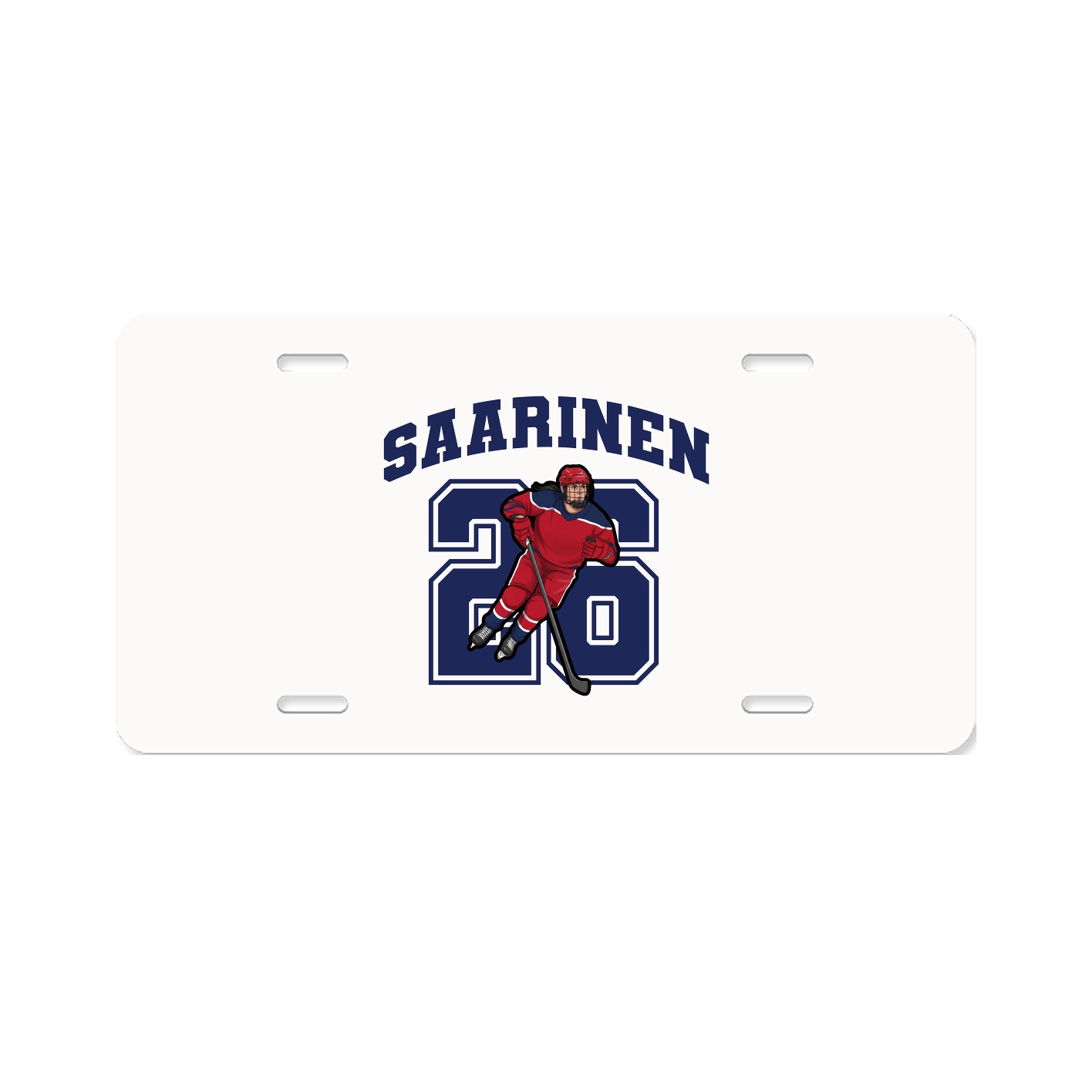 License Plate — Number in Classic