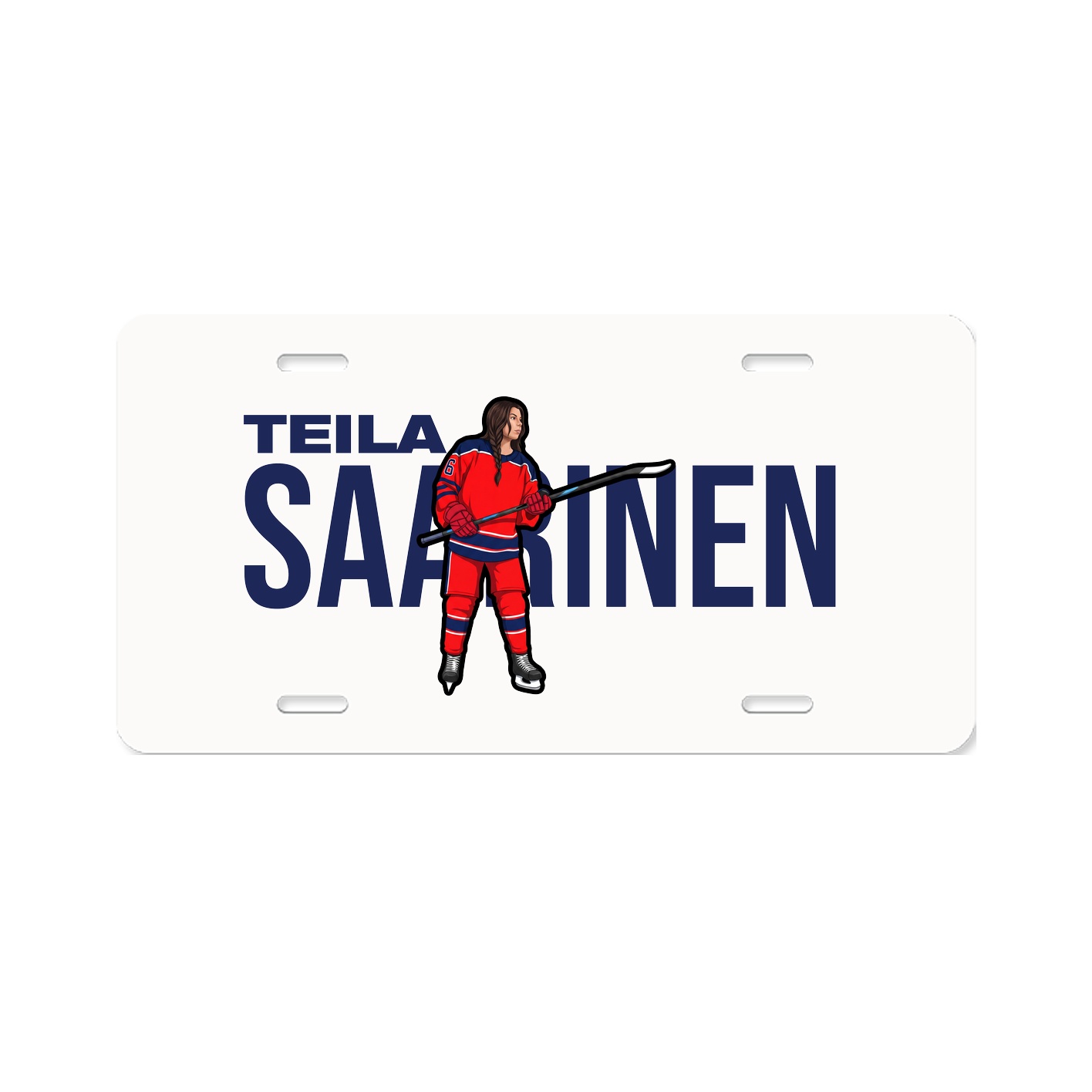 License Plate — Player Name in Classic