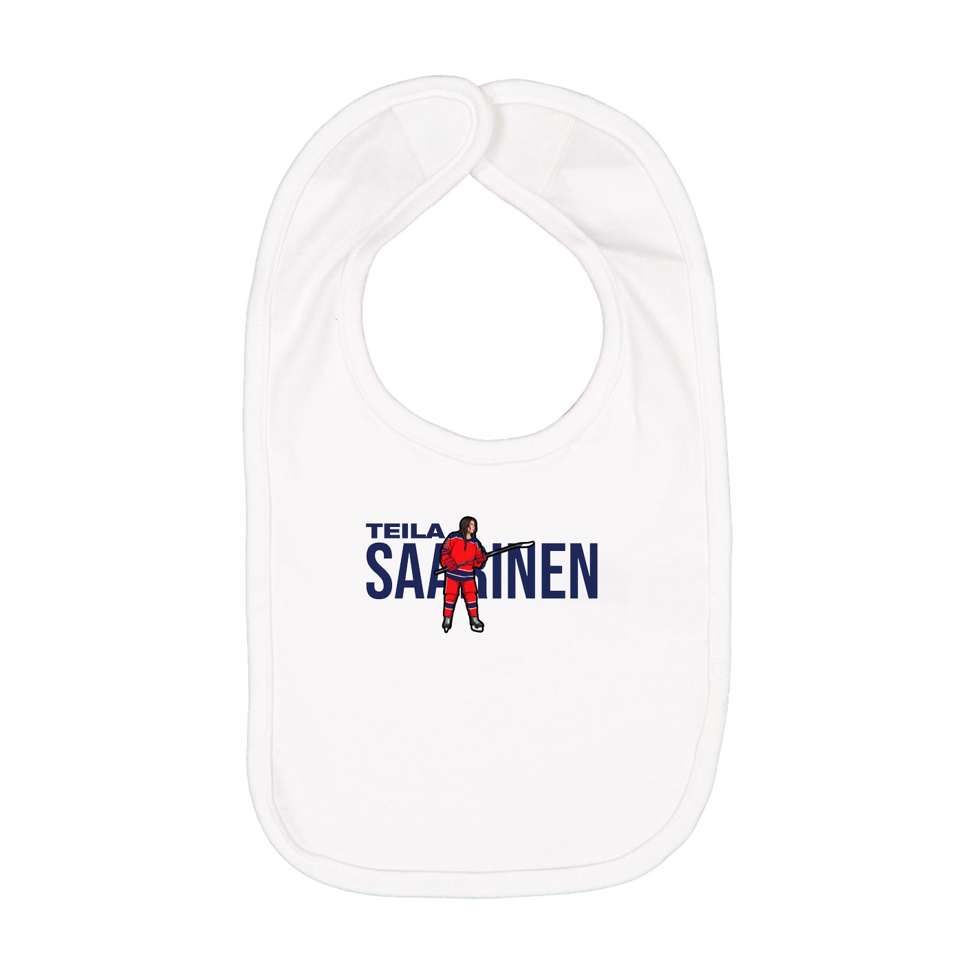 Infant Bib — Player Name in White