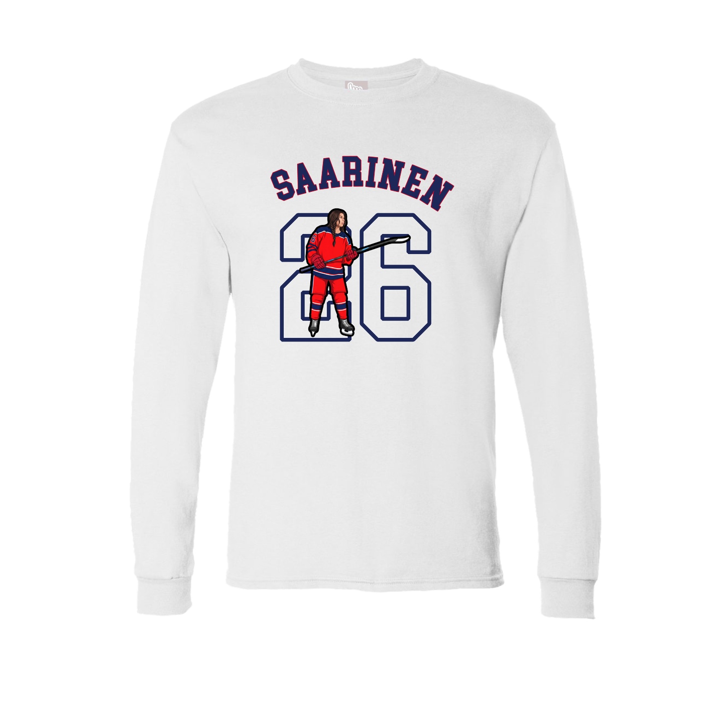 Long Sleeve Tee — Shirsey Arch in White