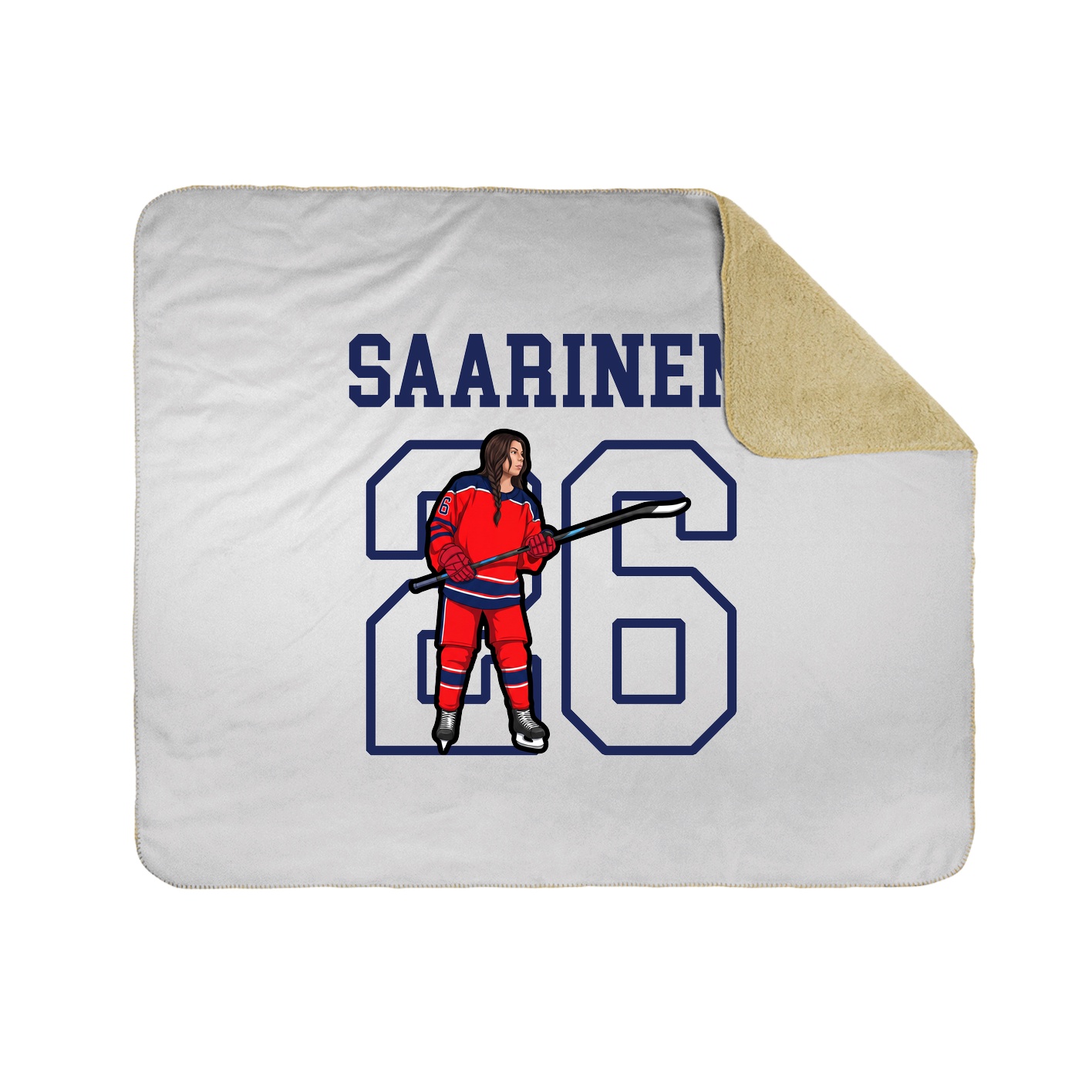 Throw Blanket — Shirsey in White