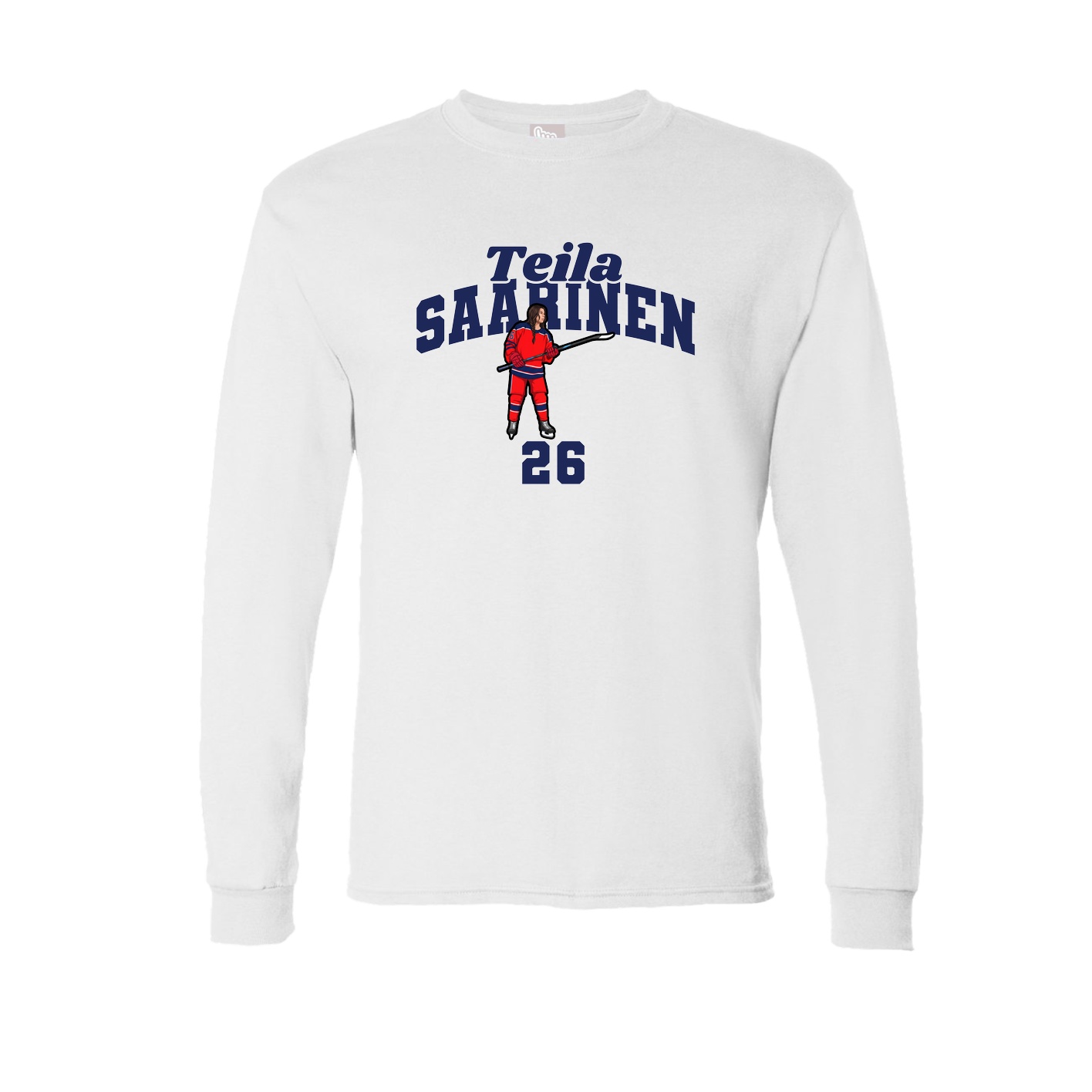 Long Sleeve Tee — Signature Arch in White