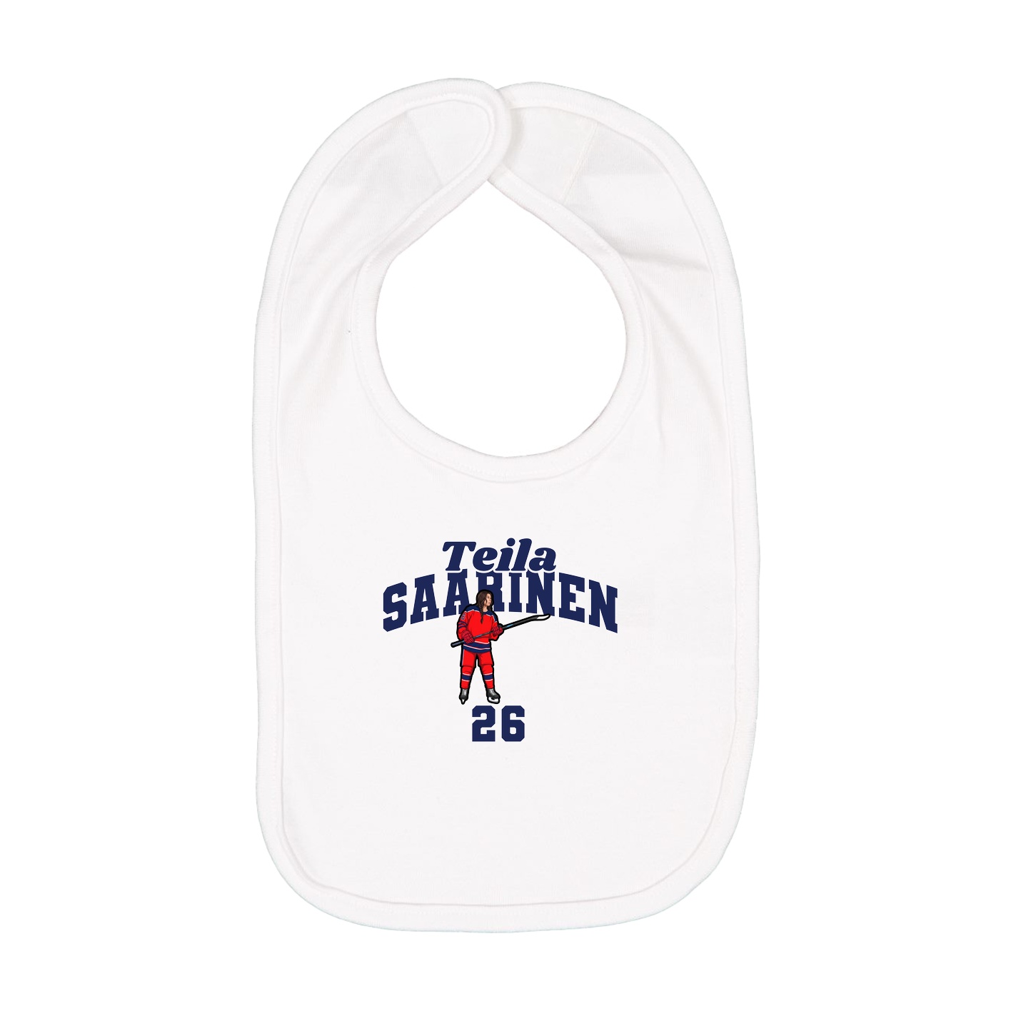 Infant Bib — Signature Arch in White