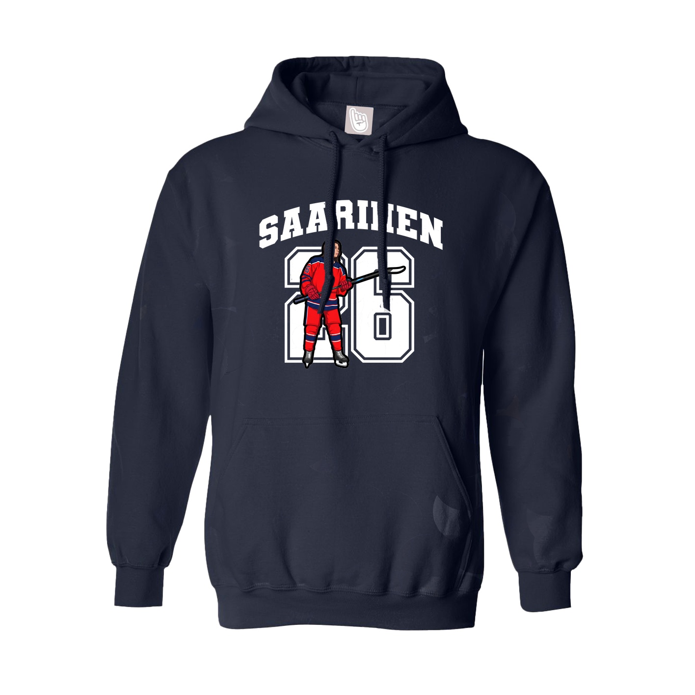 Youth Hoodie — Number in Navy