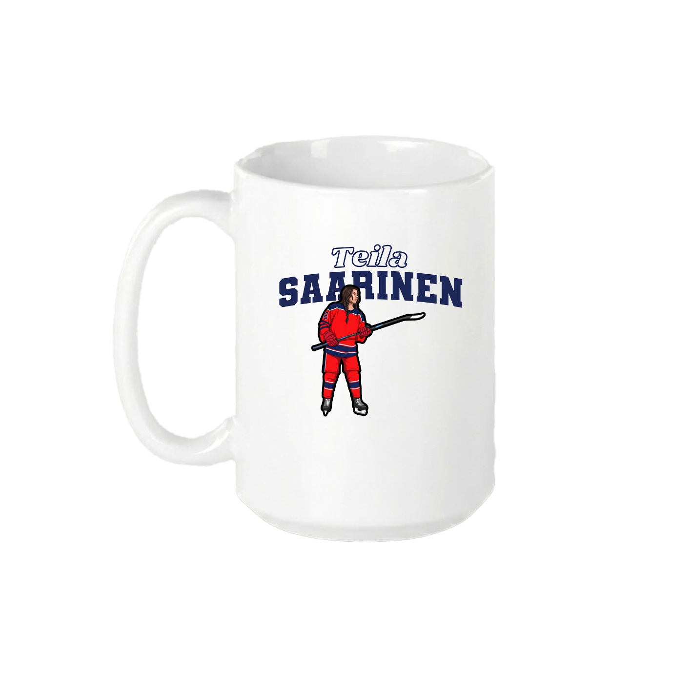 15oz Coffee Mug — Name Arch in White