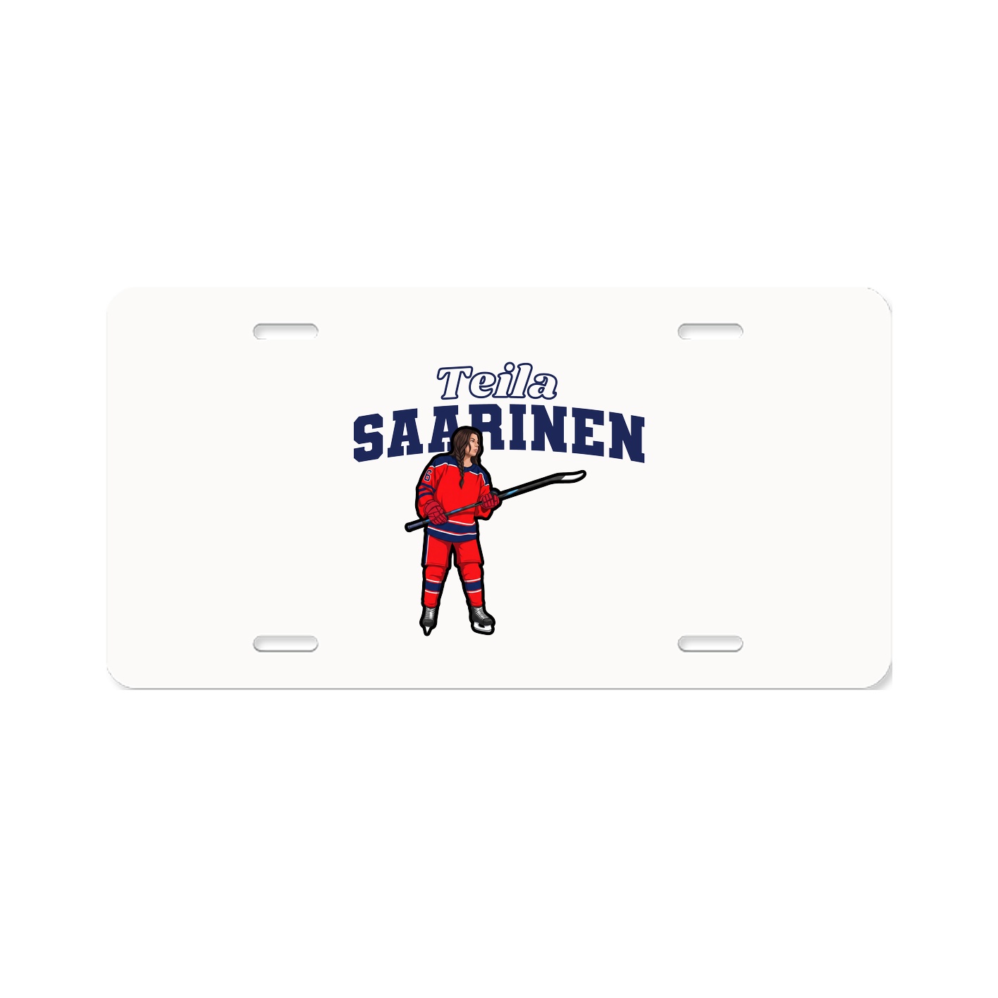 License Plate — Name Arch in Classic