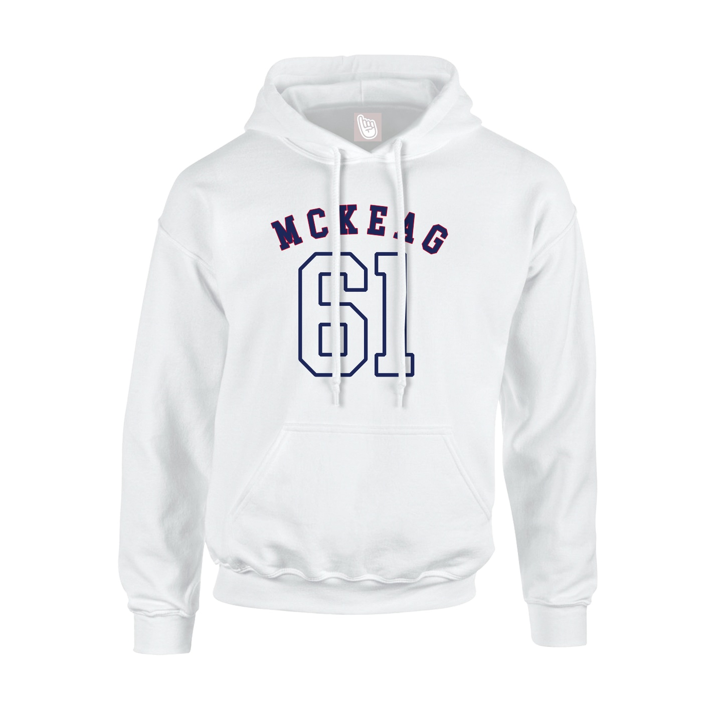 Youth Hoodie — Shirsey Arch in White