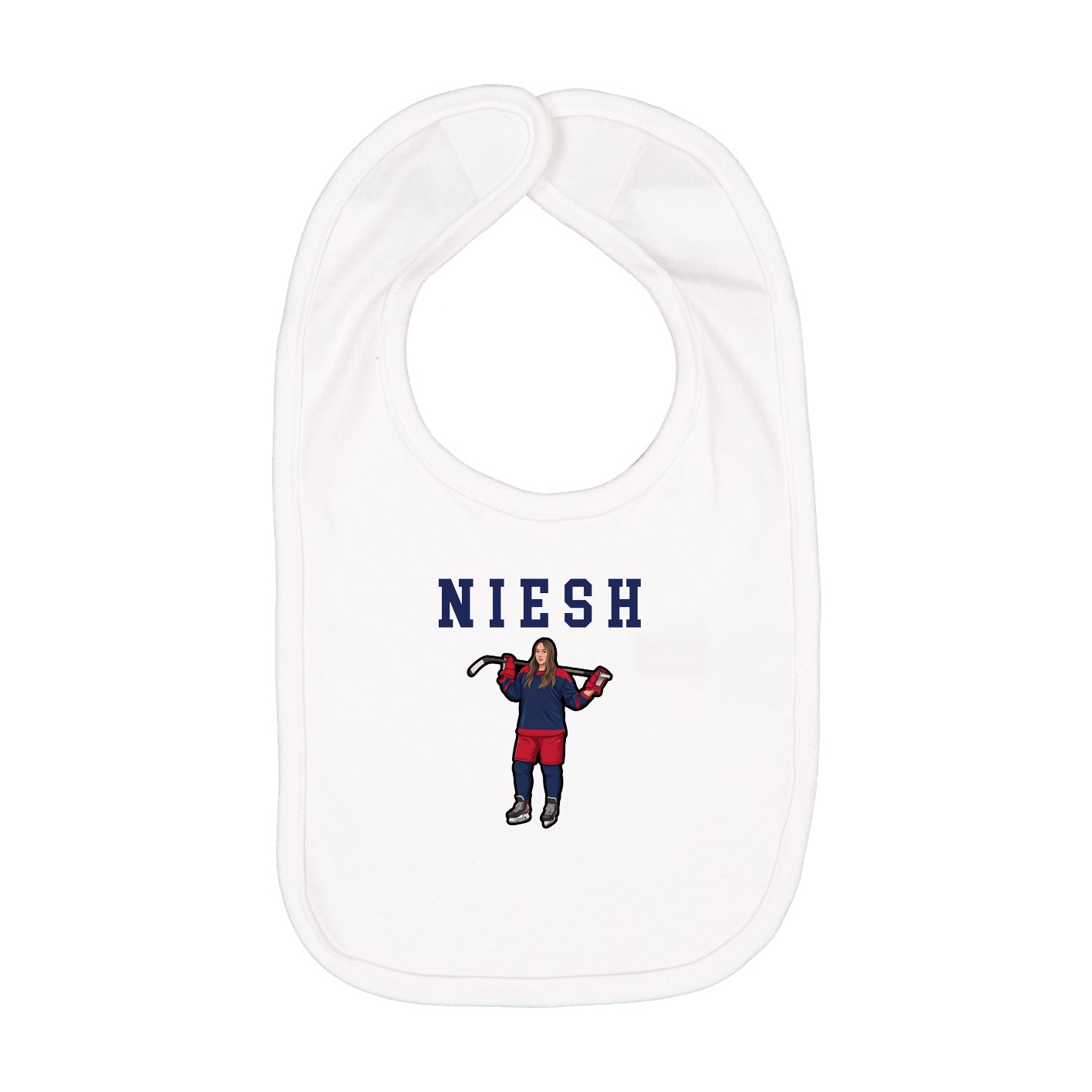 Infant Bib — Shirsey in White