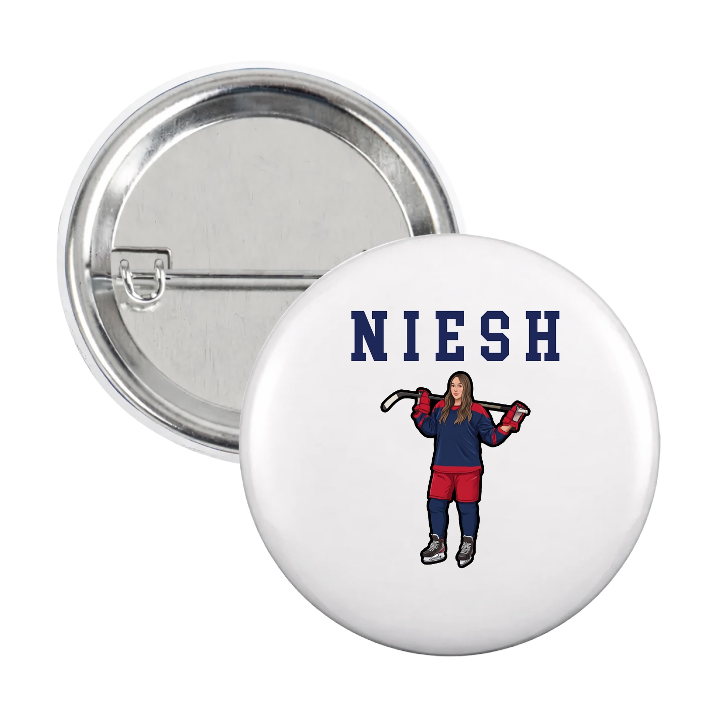 Game Day Button — Shirsey in White