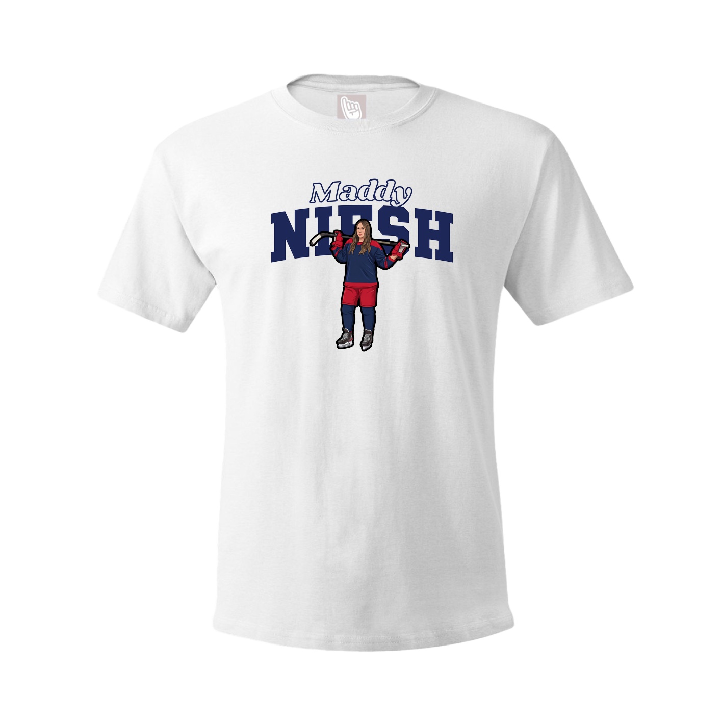 Tee — Name Arch in White