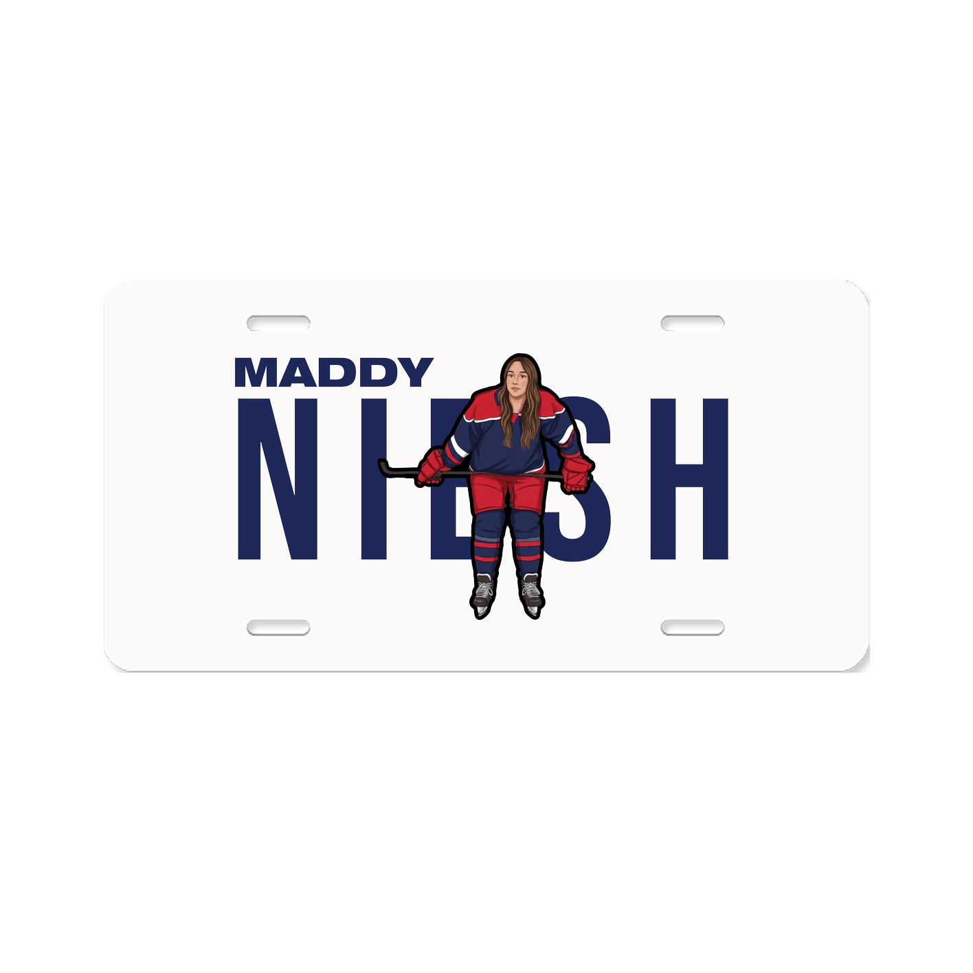 License Plate — Player Name in Classic