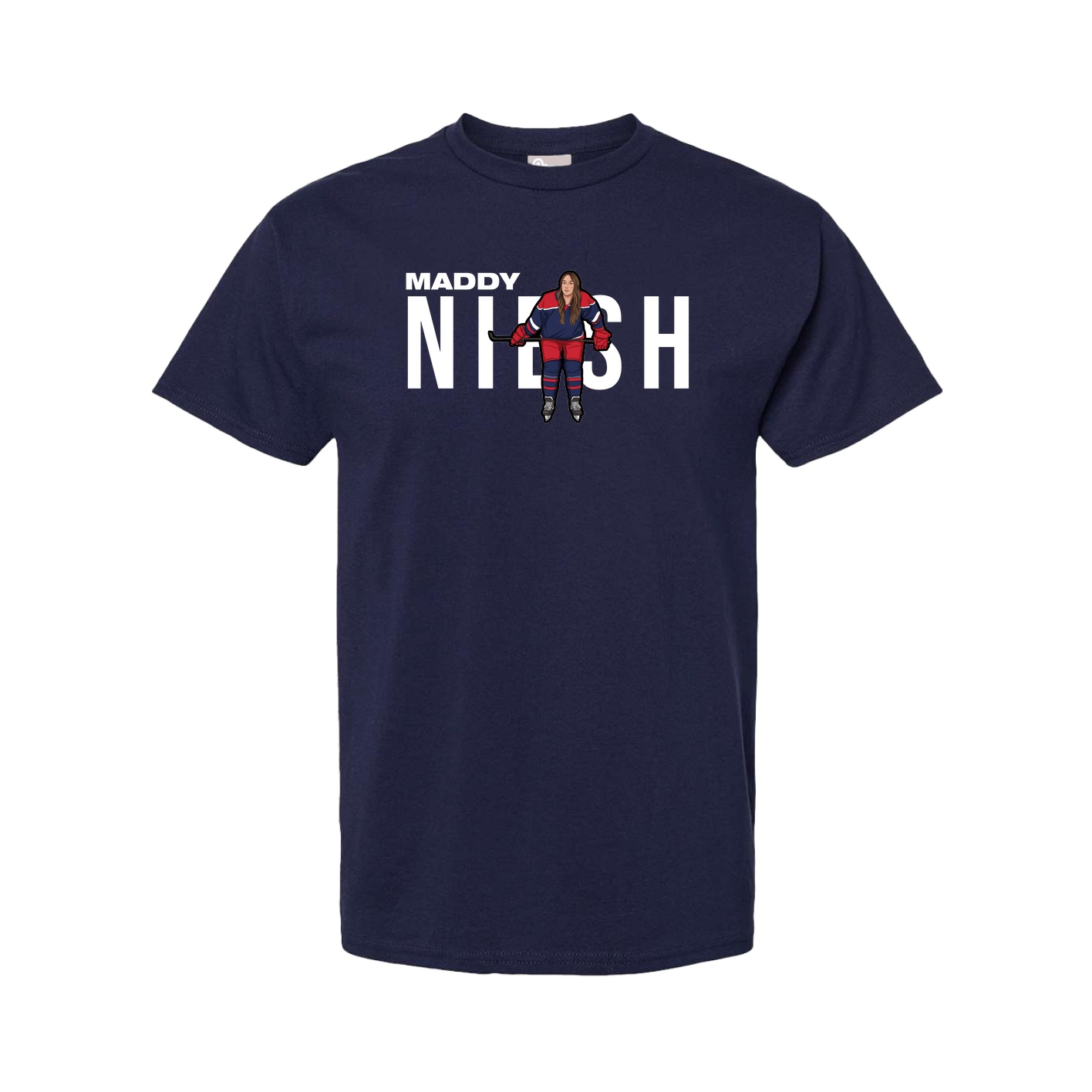 Youth Tee — Player Name in Navy