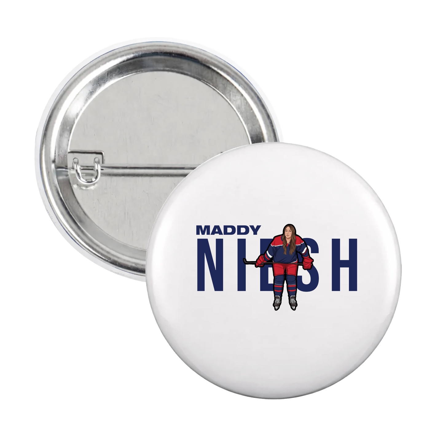Game Day Button — Player Name in White