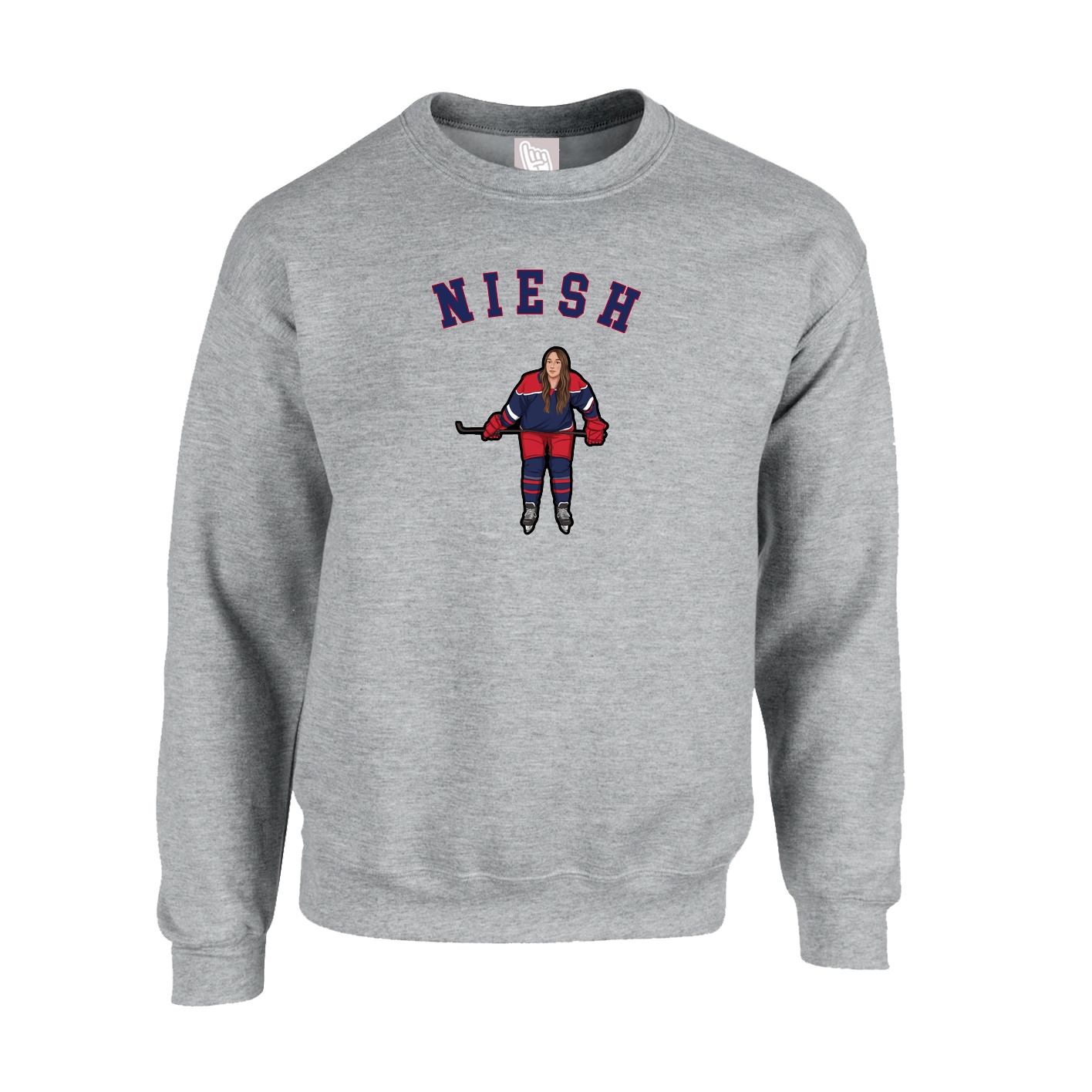 Fleece Crew — Shirsey Arch in Grey