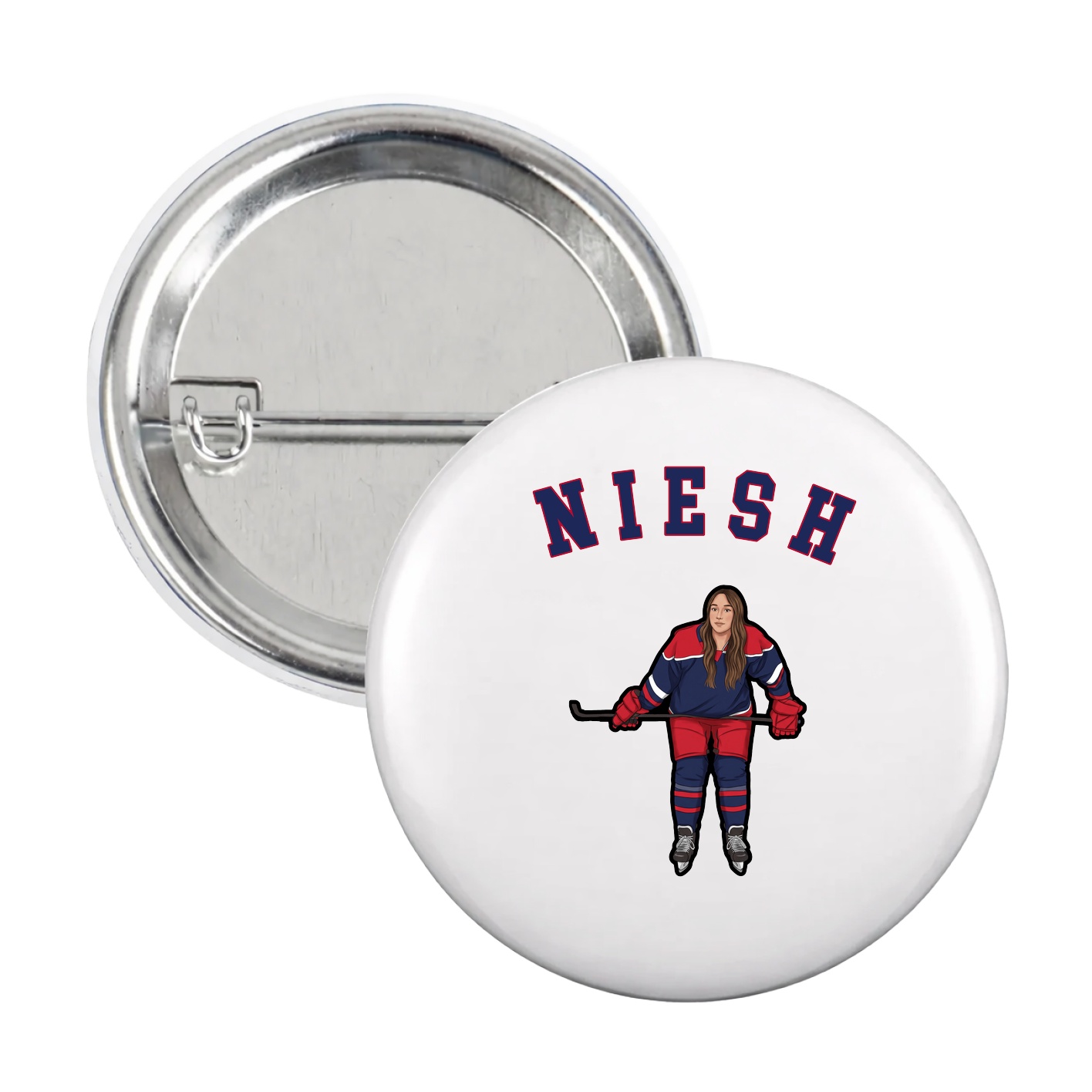 Game Day Button — Shirsey Arch in White