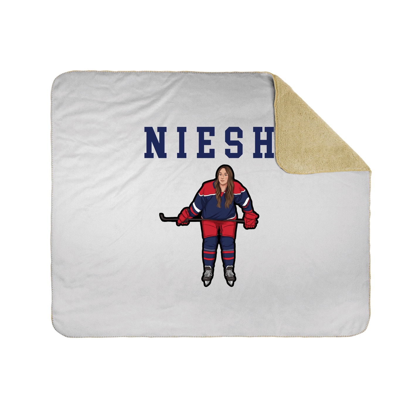 Throw Blanket — Shirsey in White