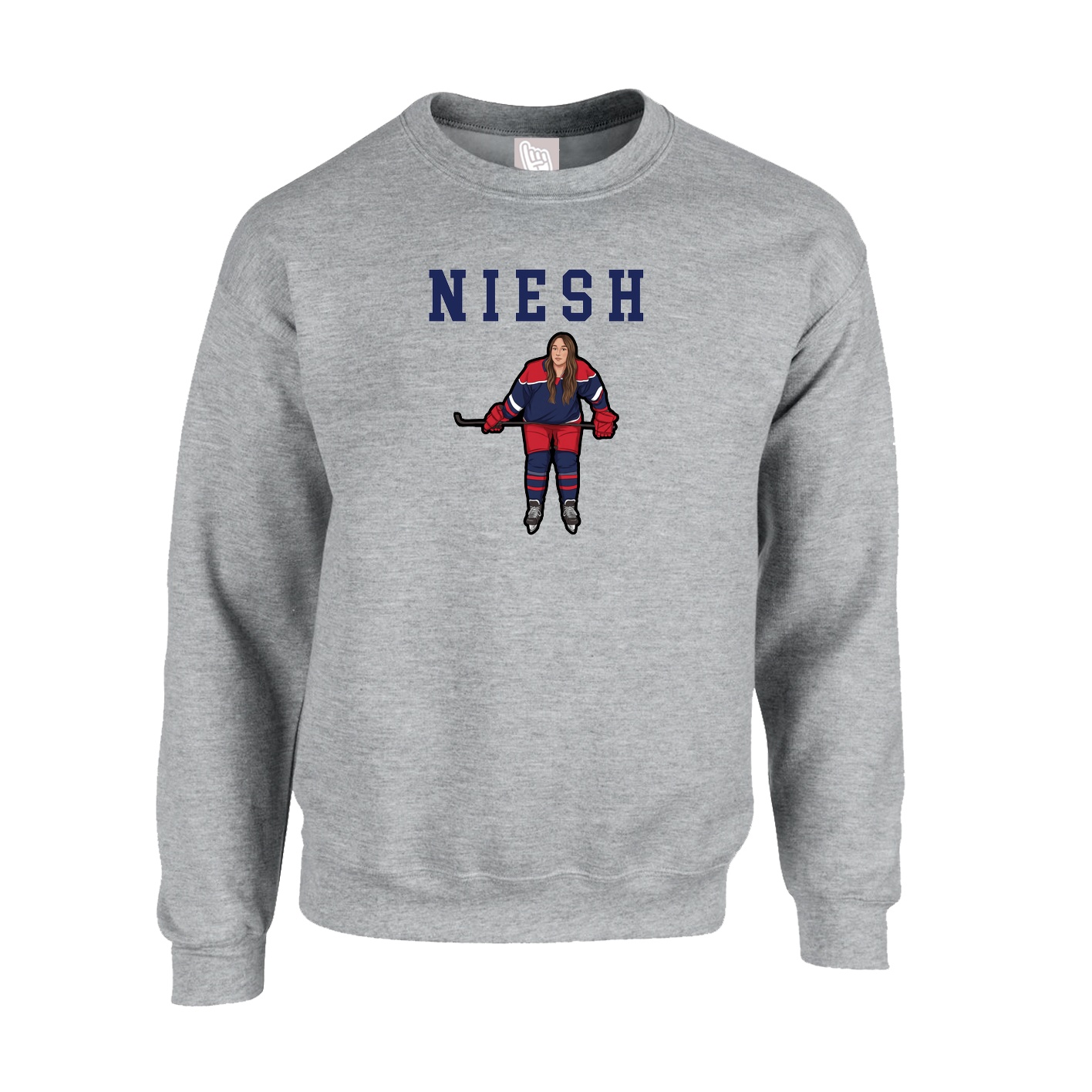 Fleece Crew — Shirsey in Grey