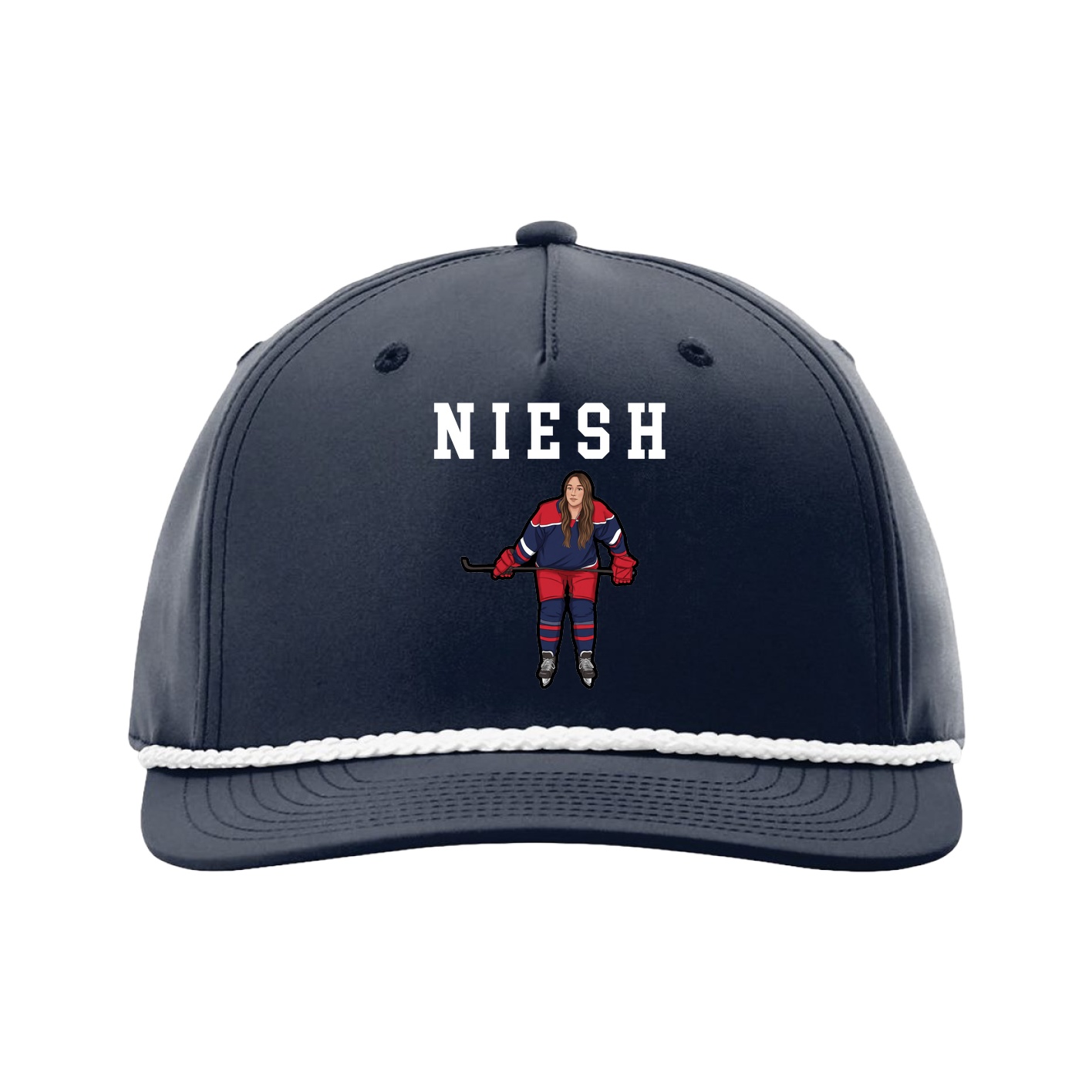 Five-Panel Classic Rope Cap — Shirsey in Navy