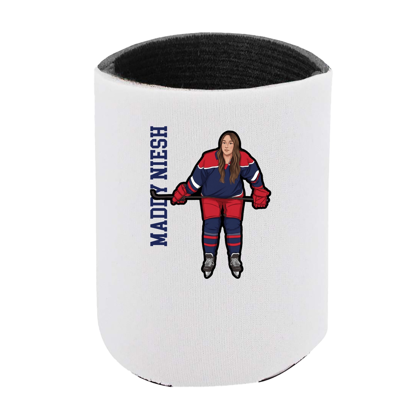 Can Holder — Name Vertical in White