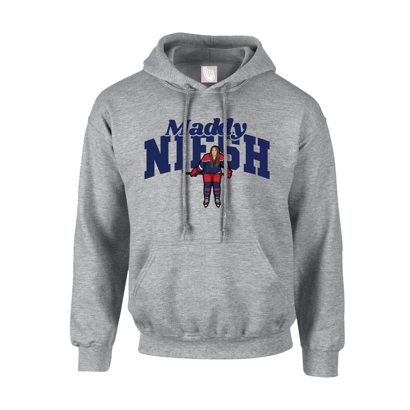 Youth Hoodie — Signature Arch in Grey