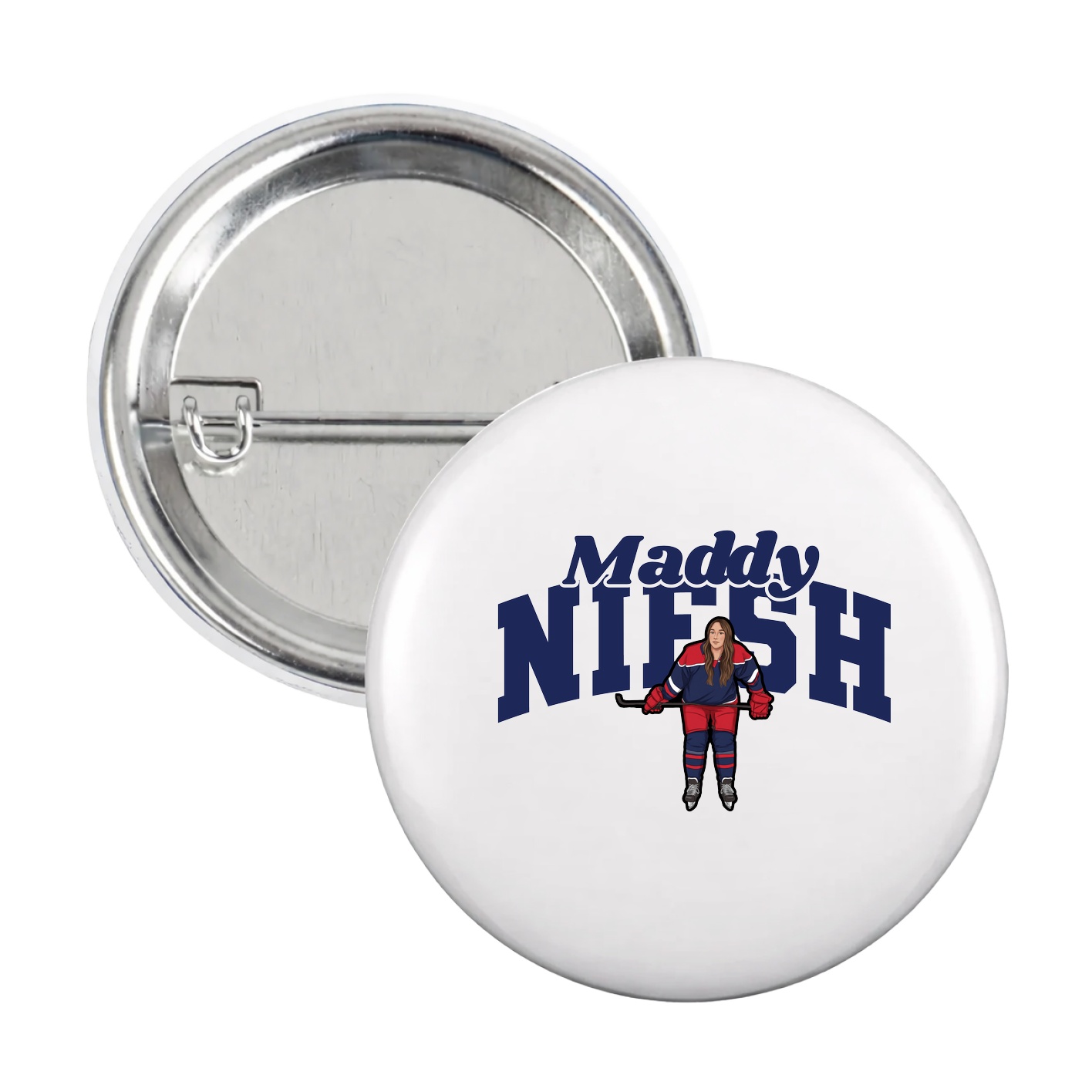 Game Day Button — Signature Arch in White