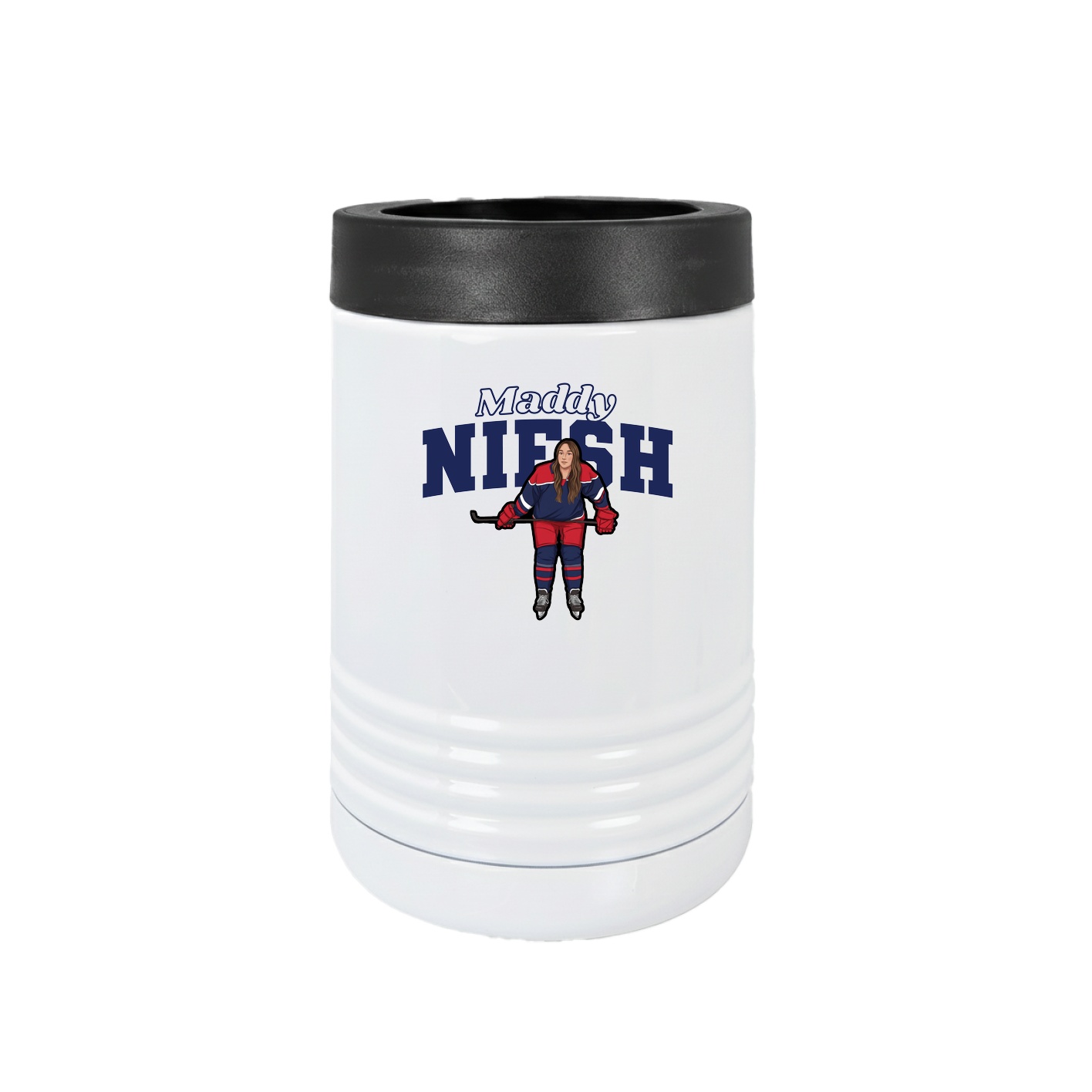 Beverage Holder — Name Arch in White