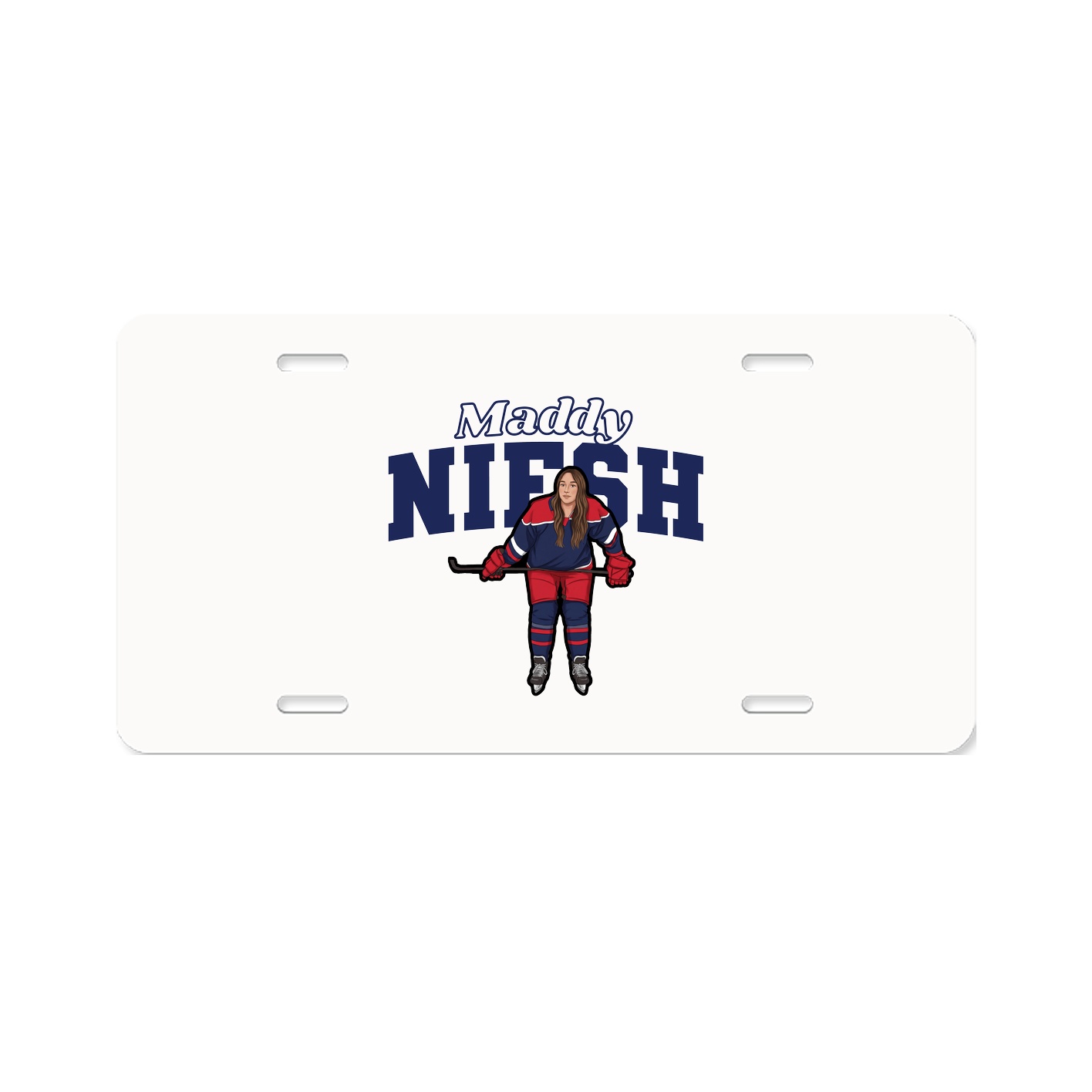 License Plate — Name Arch in Classic
