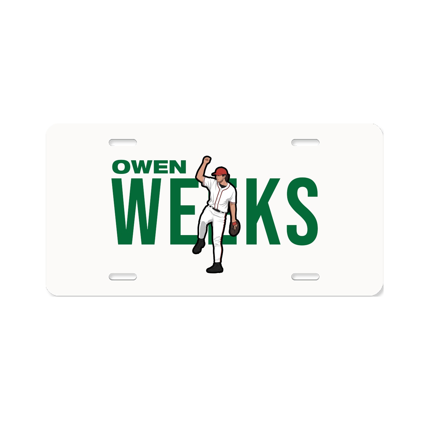 License Plate — Player Name in Classic