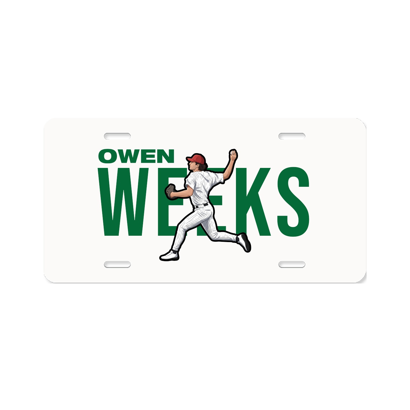 License Plate — Player Name in Classic