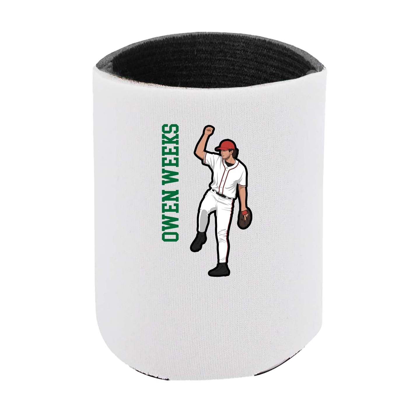 Can Holder — Name Vertical in White