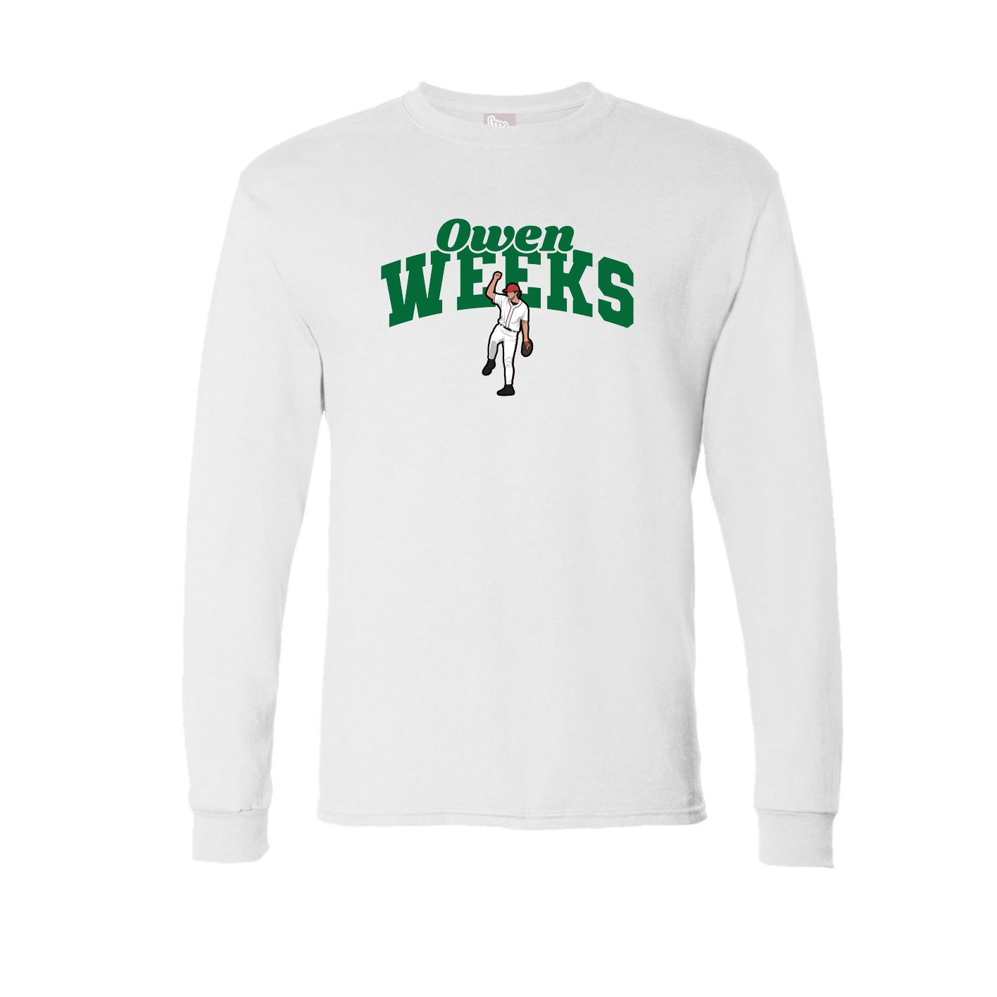 Long Sleeve Tee — Signature Arch in White