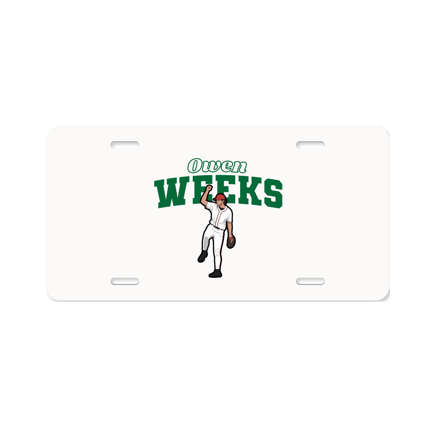 License Plate — Name Arch in Classic