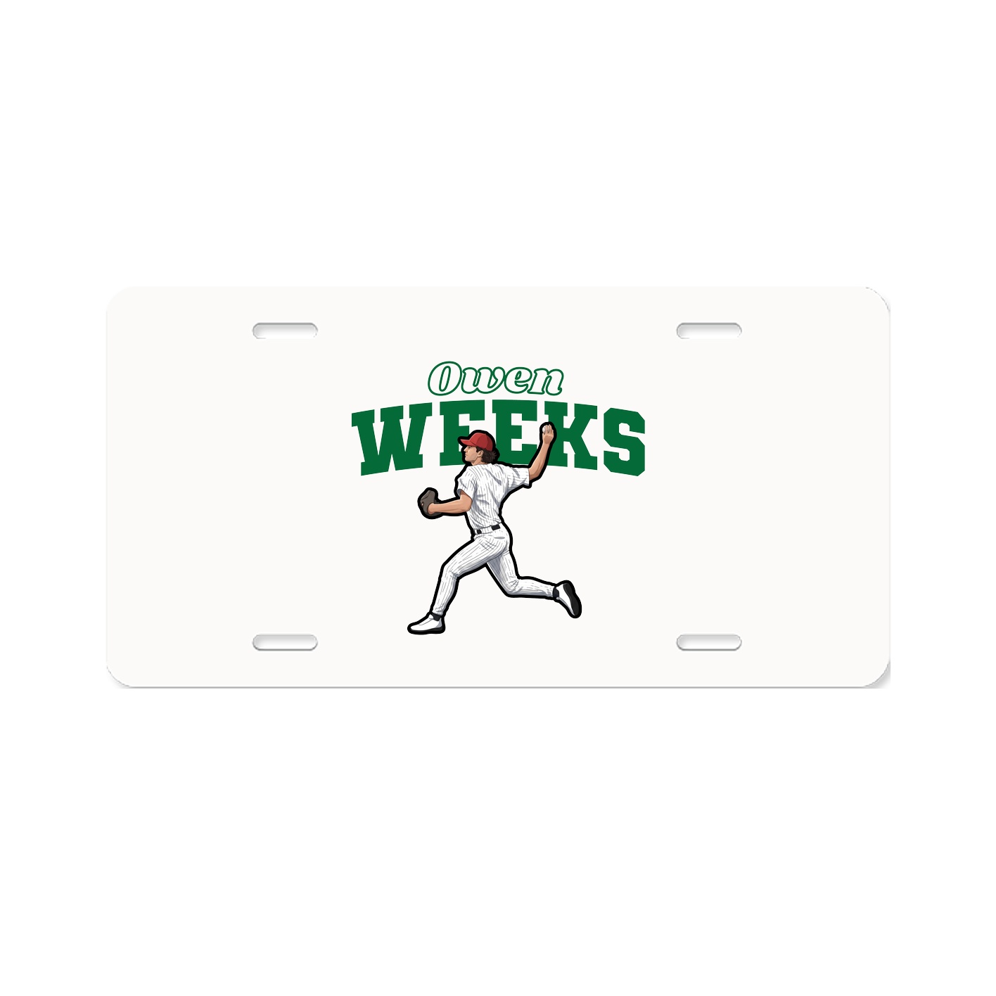 License Plate — Name Arch in Classic