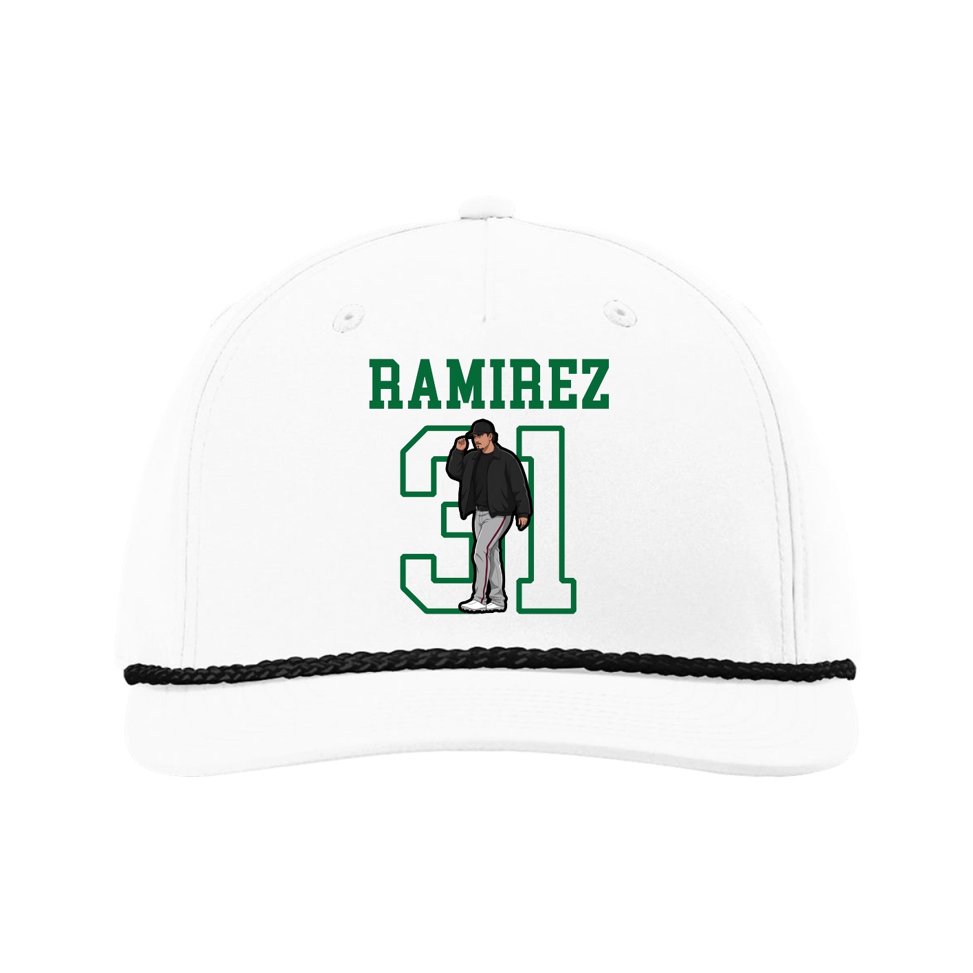 Five-Panel Classic Rope Cap — Shirsey in White