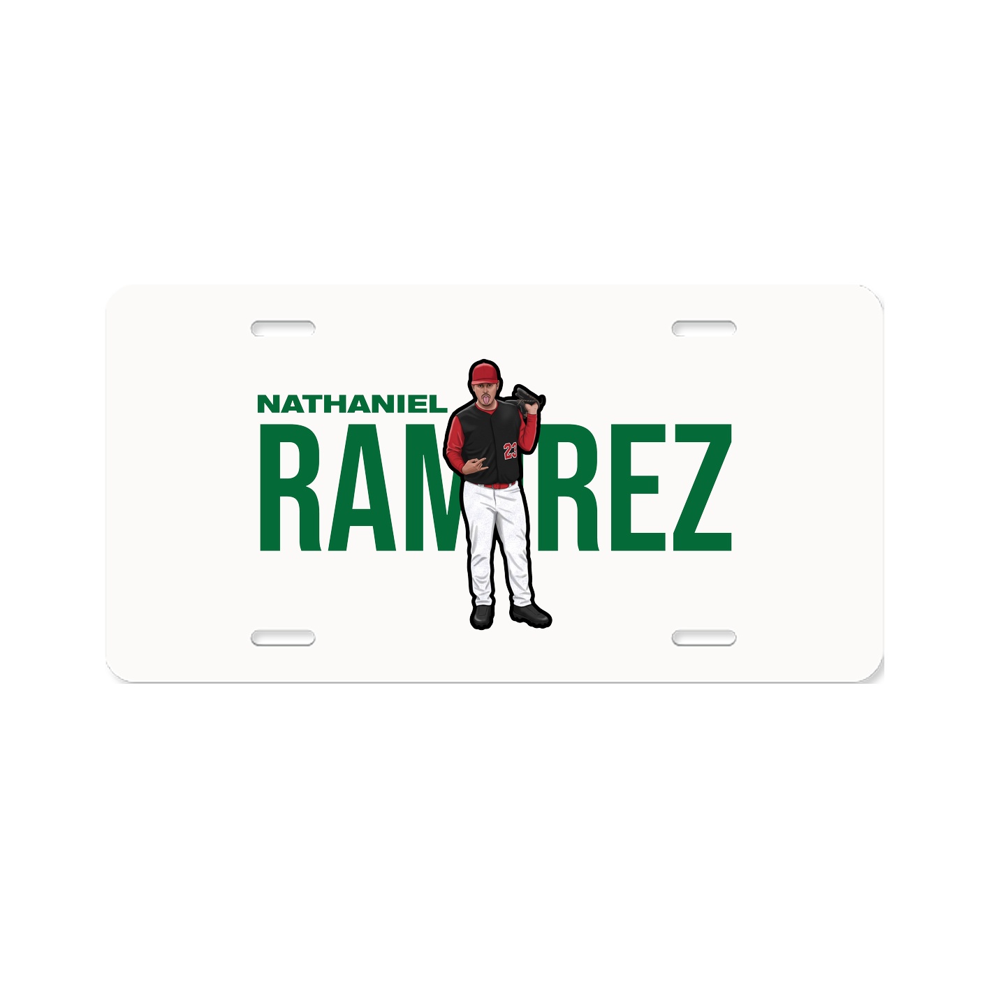 License Plate — Player Name in Classic