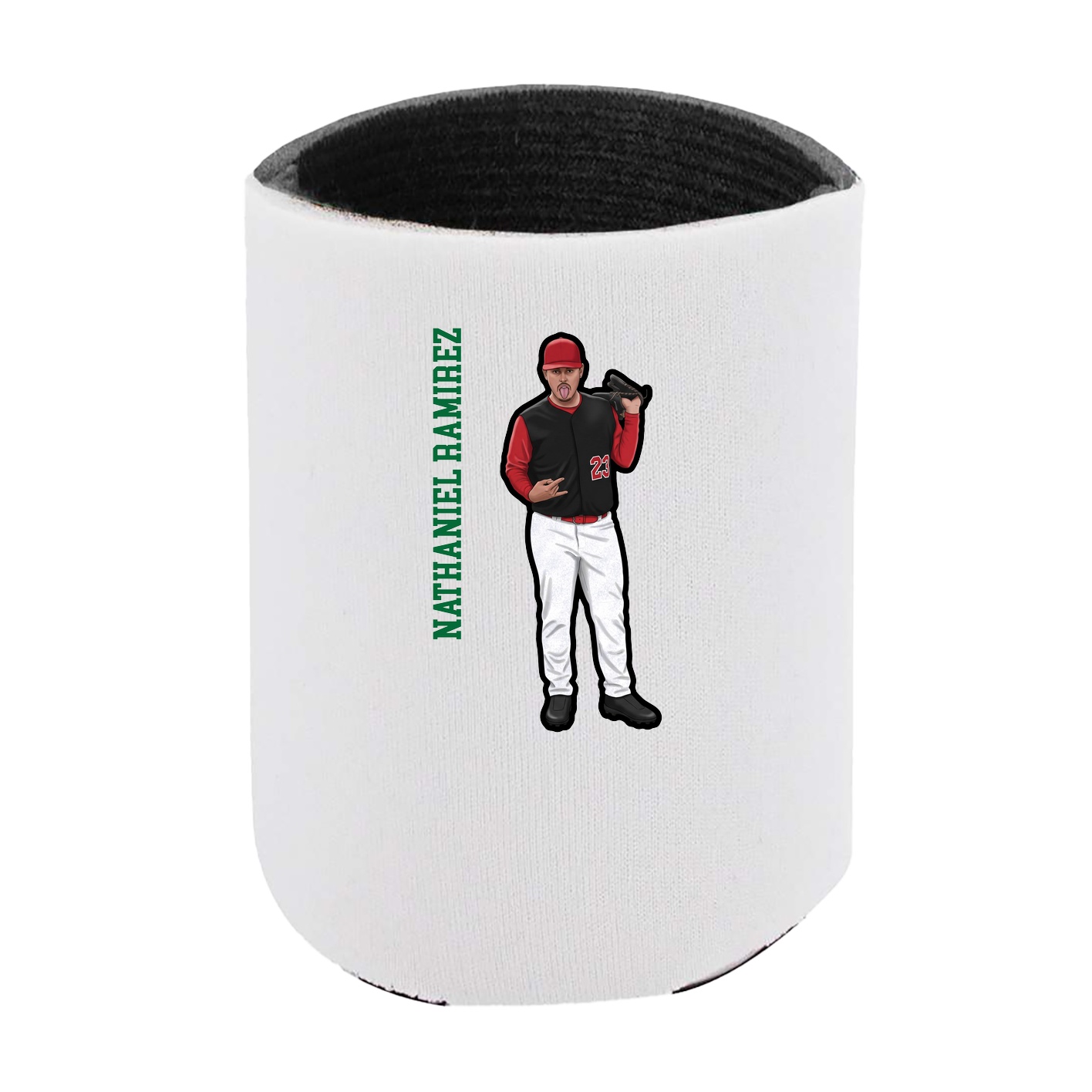 Can Holder — Name Vertical in White