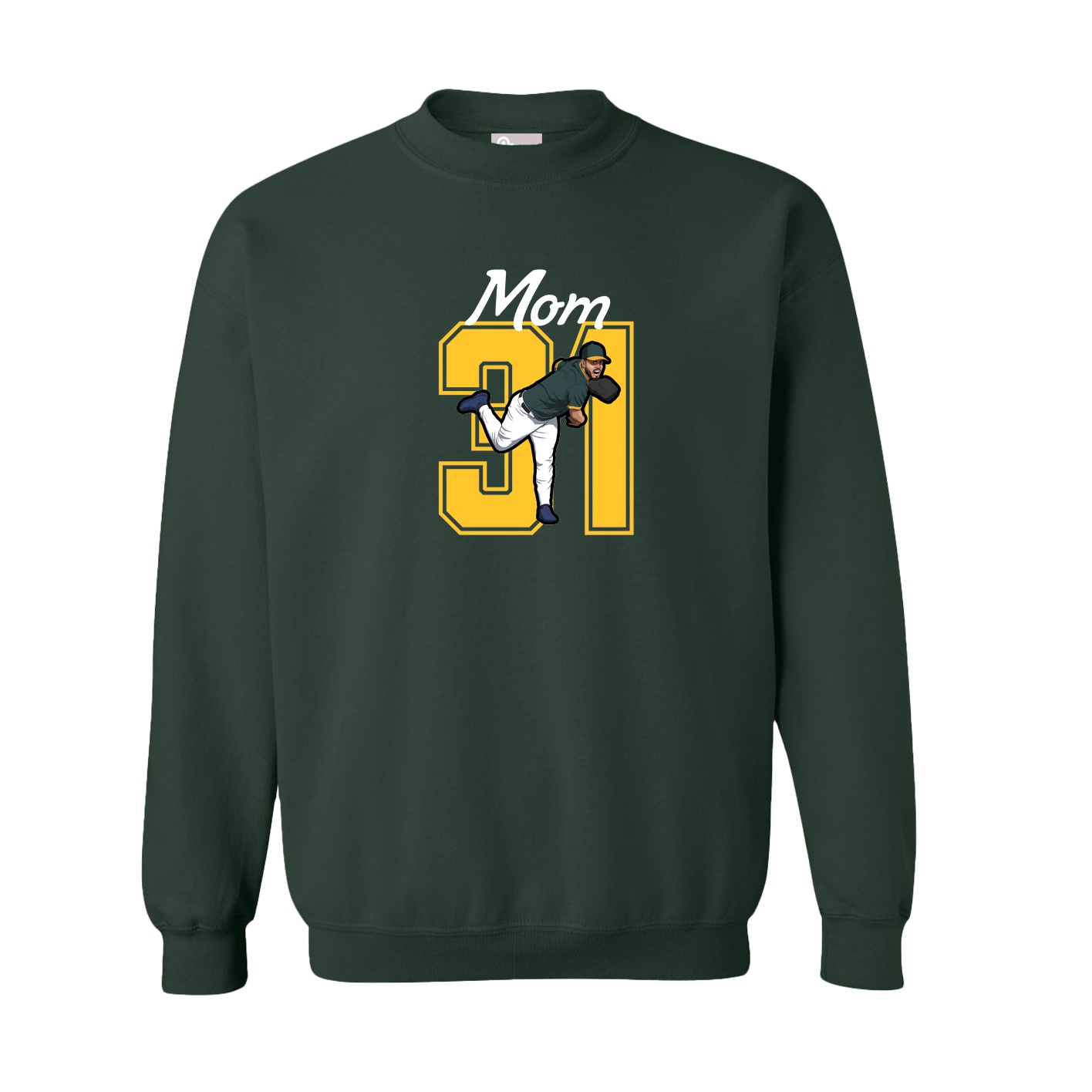 Fleece Crew — Mothers Day Shirsey in Green