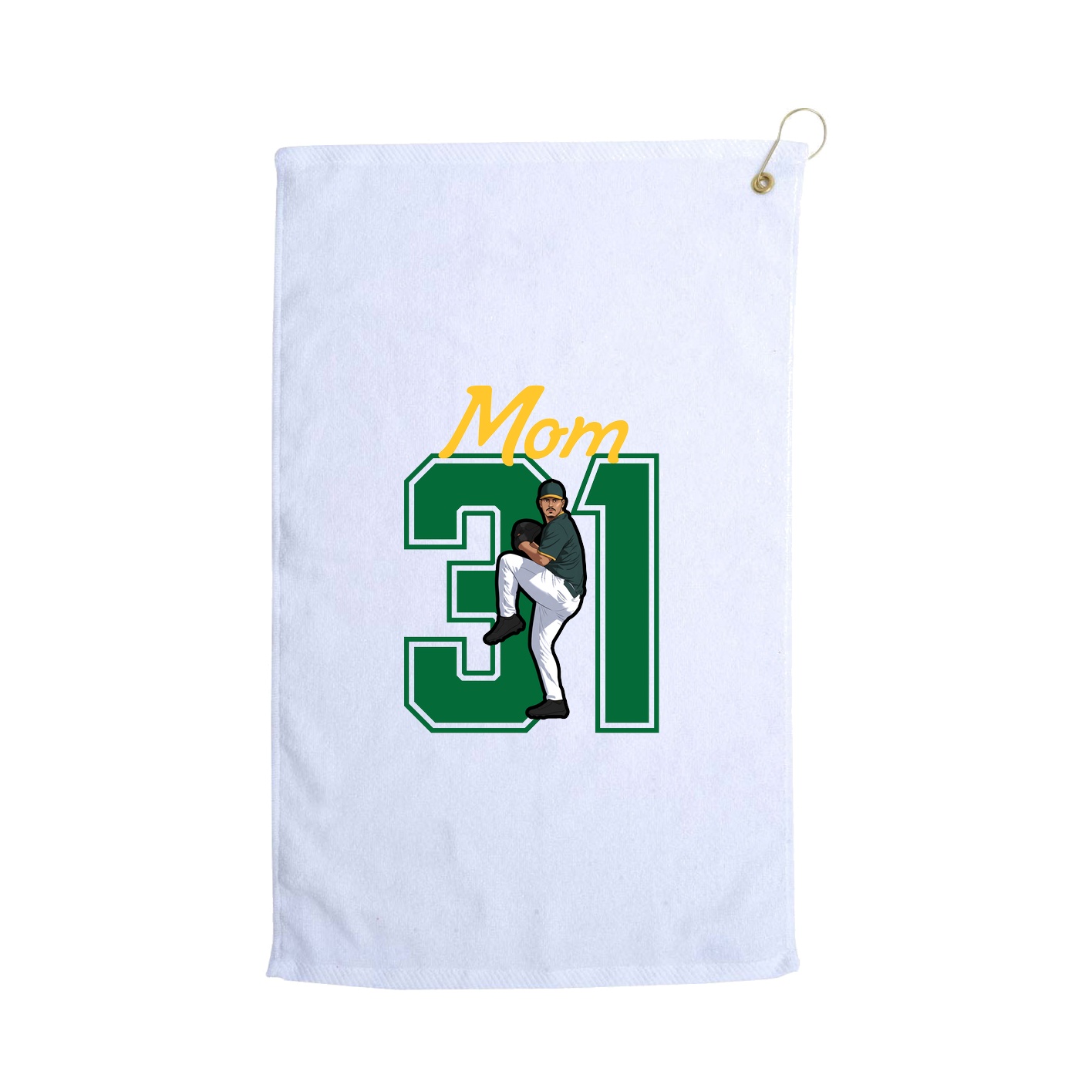 Golf Towel — Mothers Day Shirsey in White