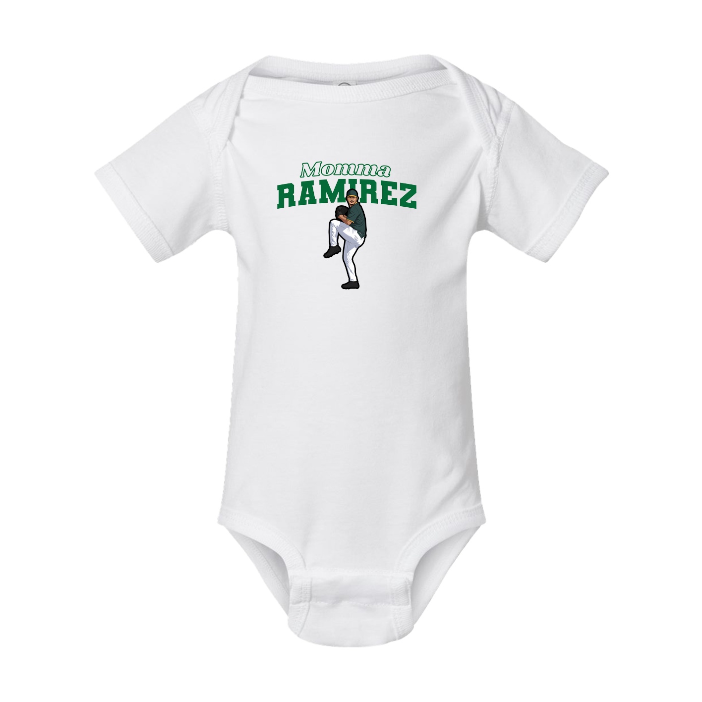 Baby Onesie — Mothers Day Block in White