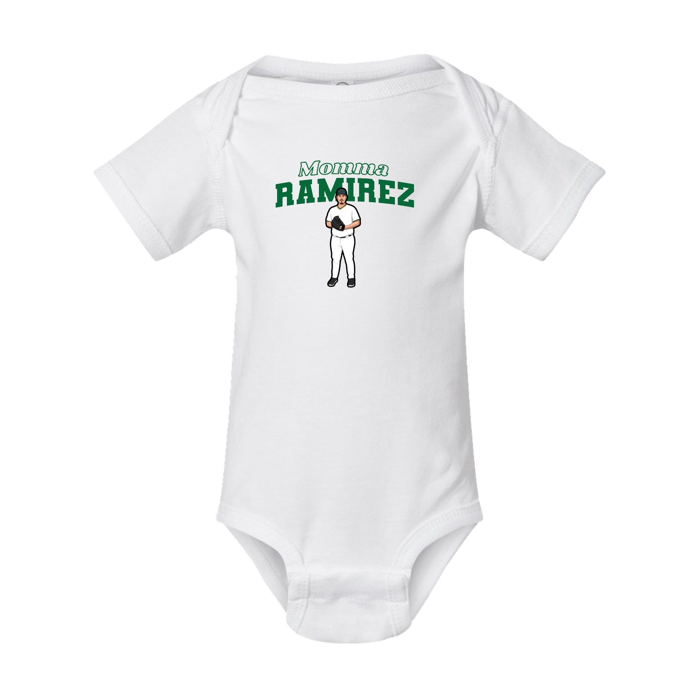 Baby Onesie — Mothers Day Block in White