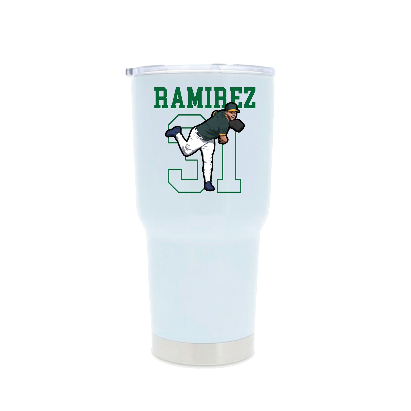 30oz Stainless Steel Tumbler — Shirsey in White