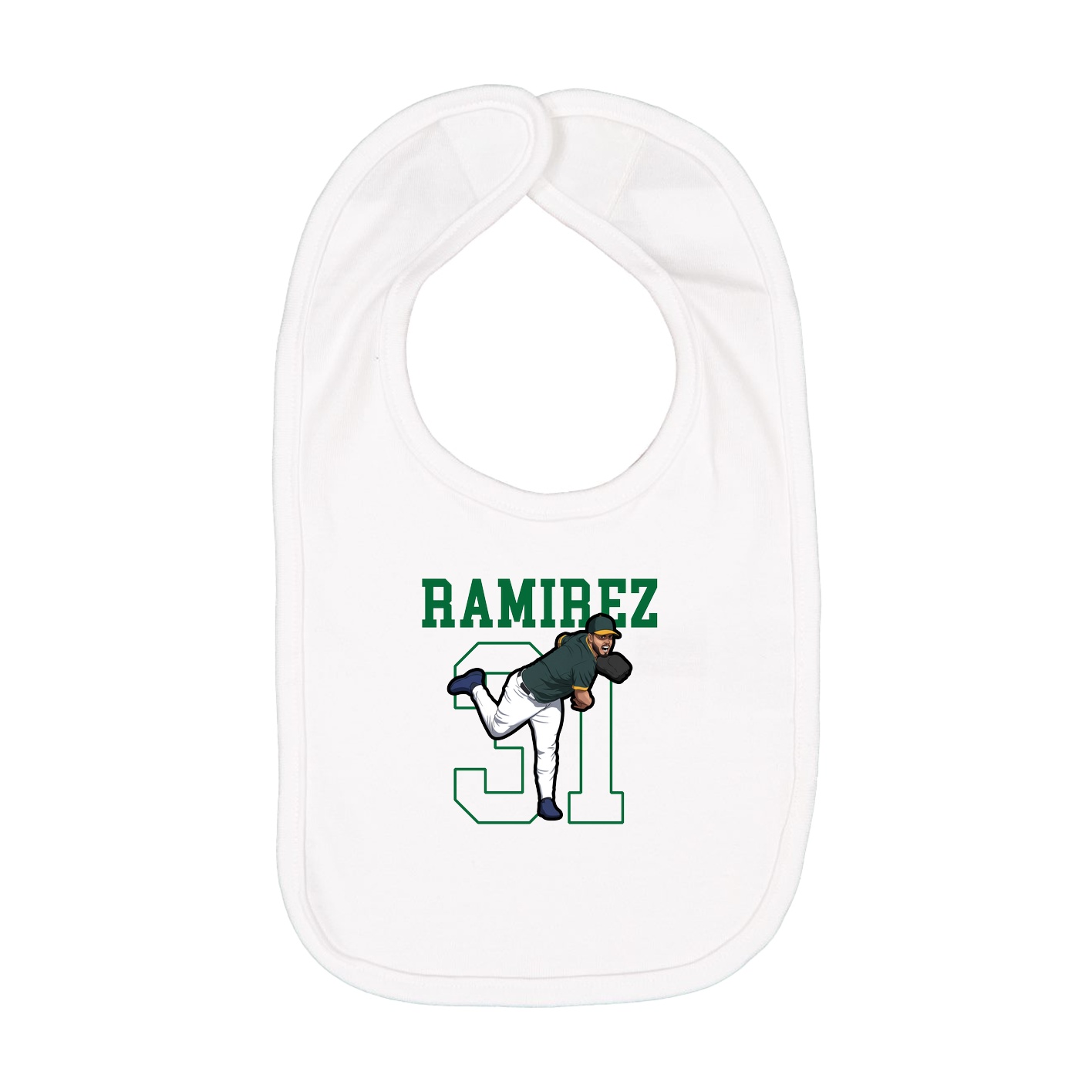 Infant Bib — Shirsey in White