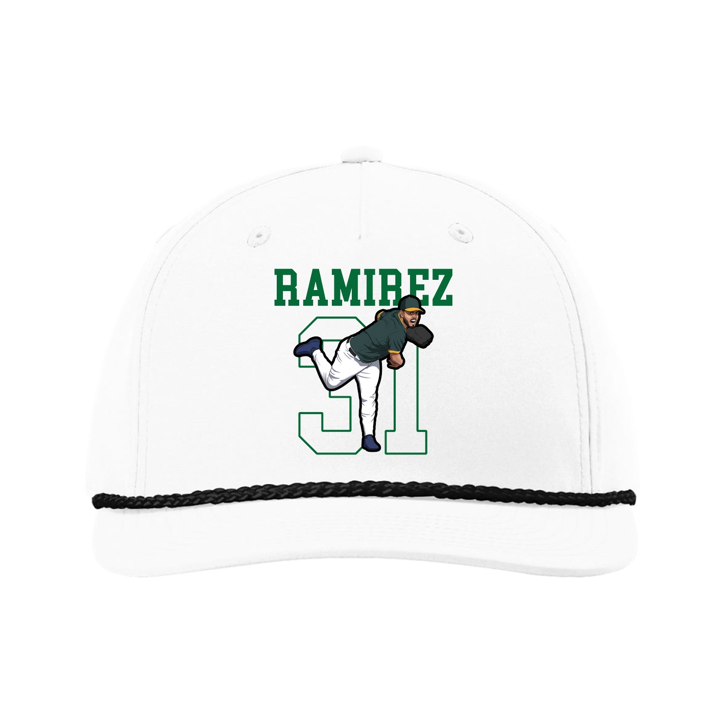 Five-Panel Classic Rope Cap — Shirsey in White