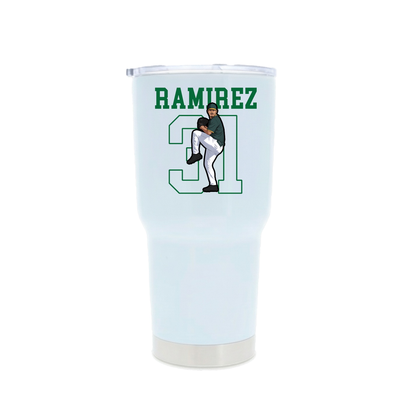 30oz Stainless Steel Tumbler — Shirsey in White