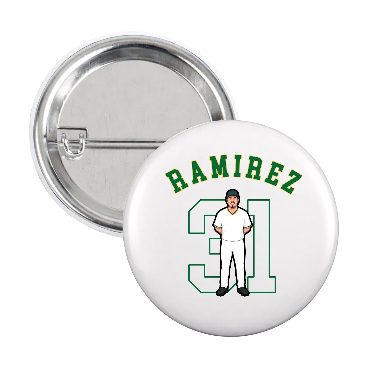 Game Day Button — Shirsey Arch in White