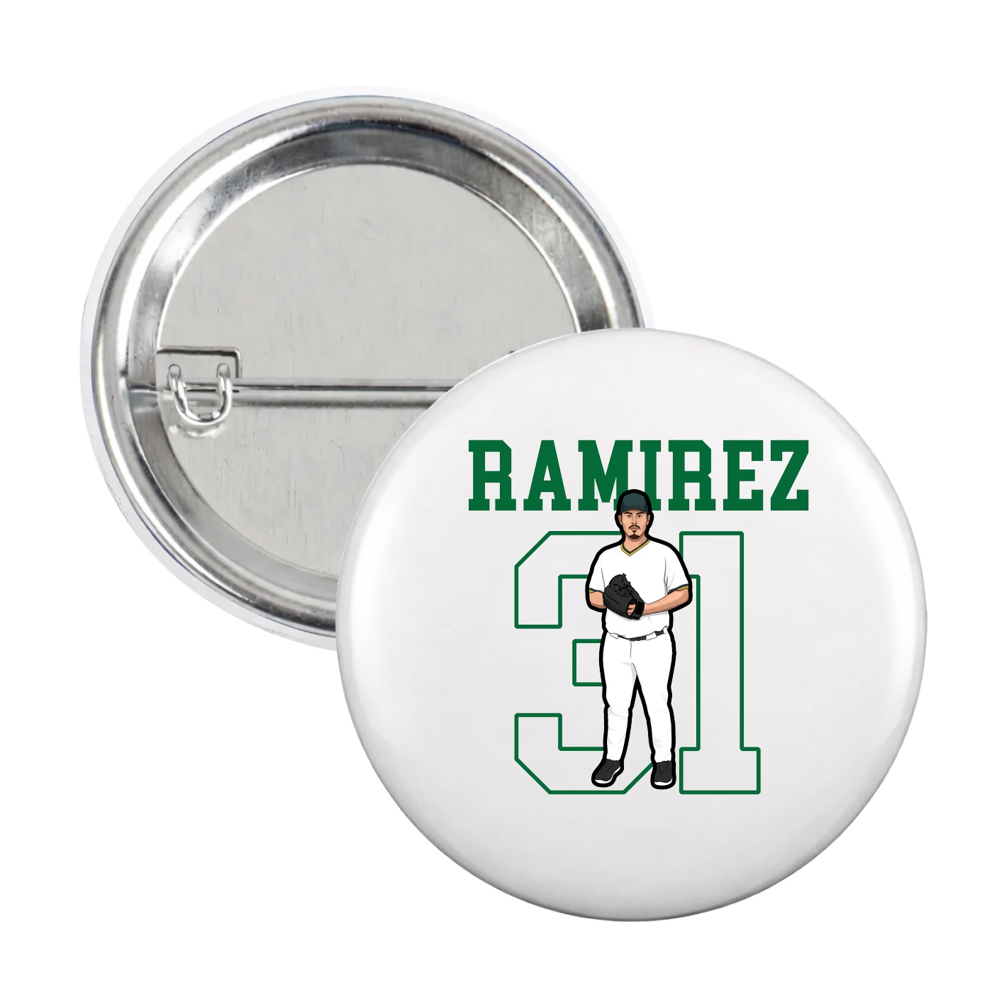 Game Day Button — Shirsey in White