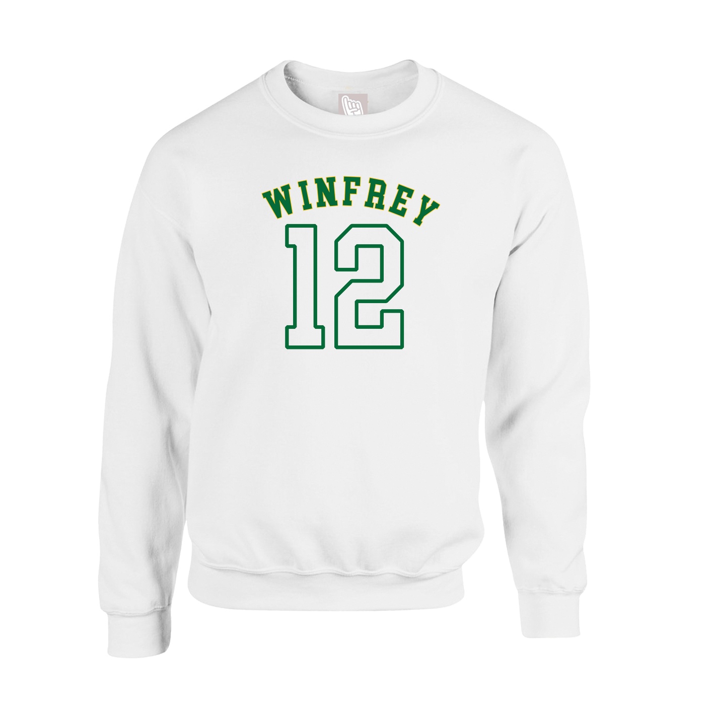 Fleece Crew — Shirsey Arch in White