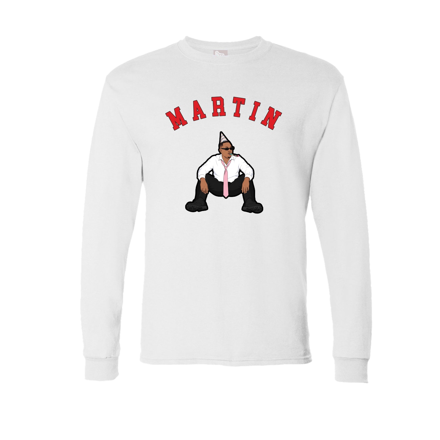 Long Sleeve Tee — Shirsey Arch in White